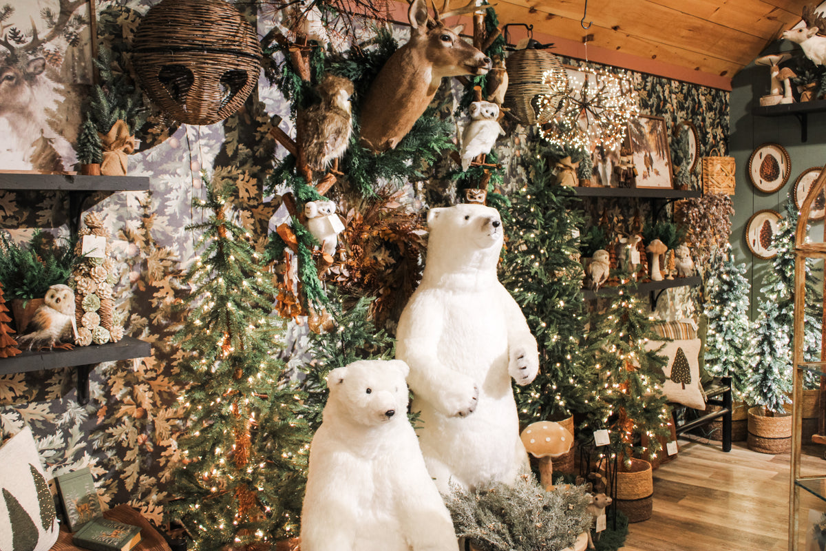 Christmas is here at the Rustic Barn in Killingworth, CT. Shop our newest collection for the holidays, among the pines, full of cozy accents such as evergreens, chocolate browns, mood lighting, christmas ornaments, christmas florals and botanicals, wreaths, garlands, Christmas owls, Christmas gift ideas, Christmas prints, and more.