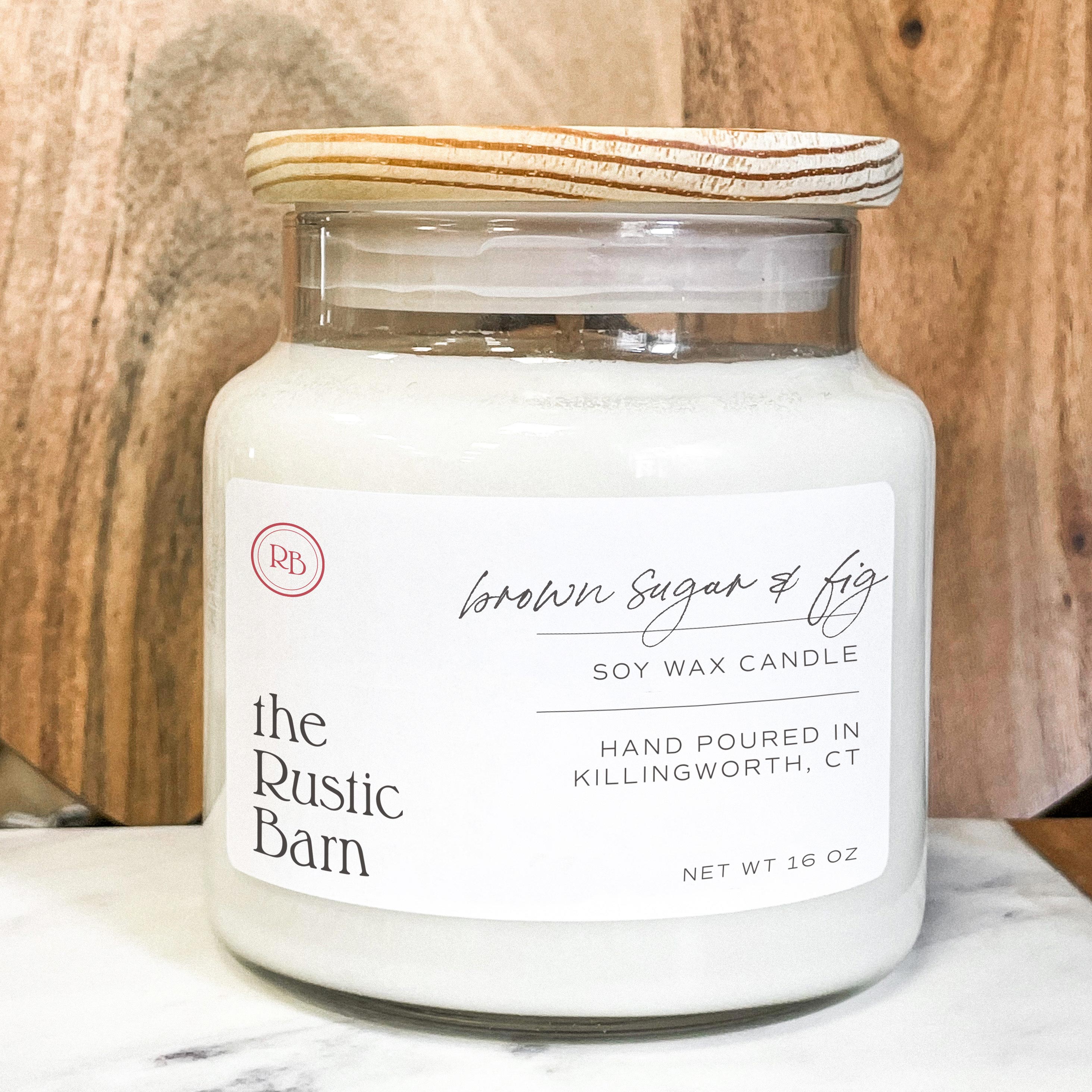 Brown Sugar & Fig Hand Poured Soy Candle