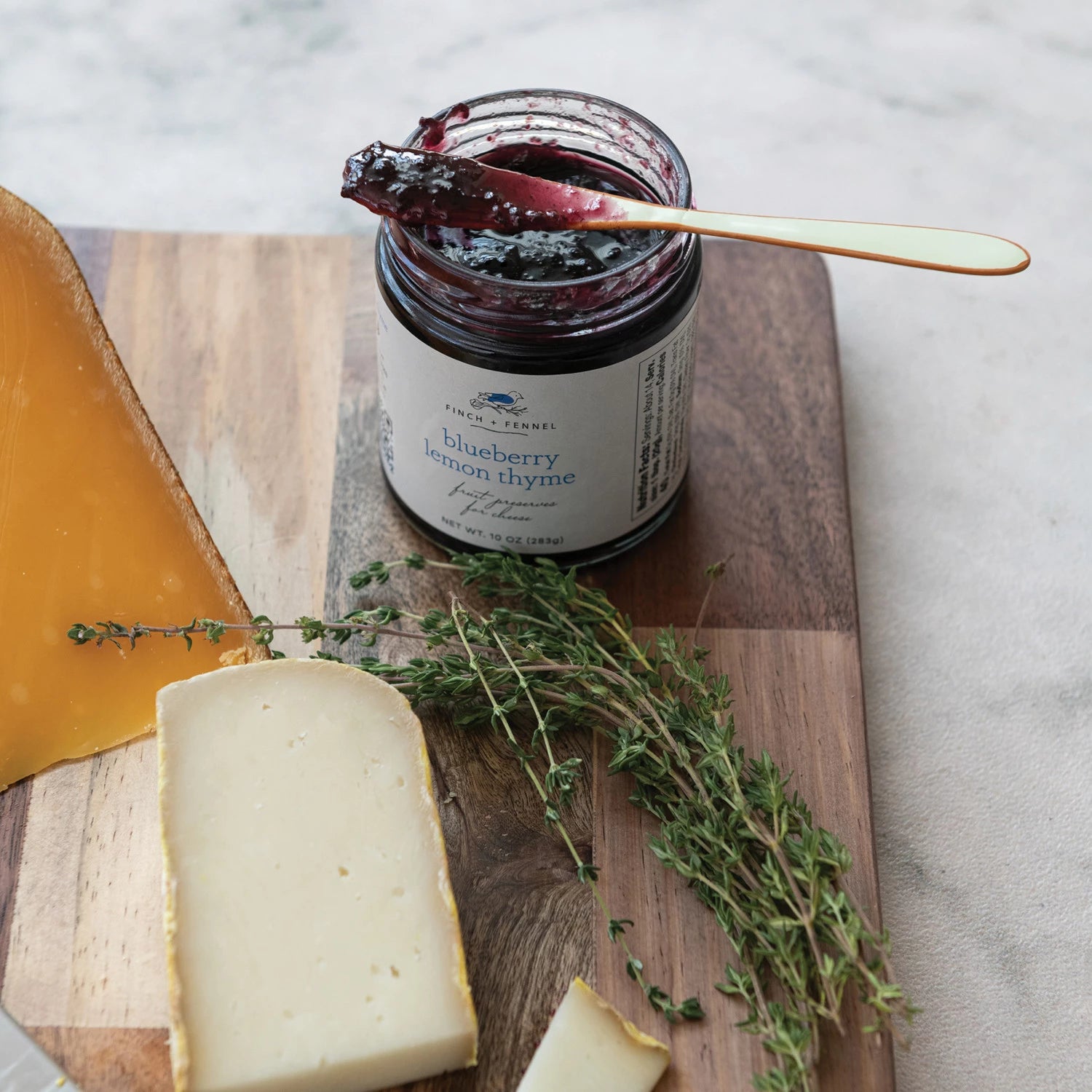 Blueberry Lemon Thyme Cheese Preserves