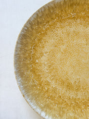 10.5 inch yellow stoneare dinner plate at the rustic barn in killingworth ct