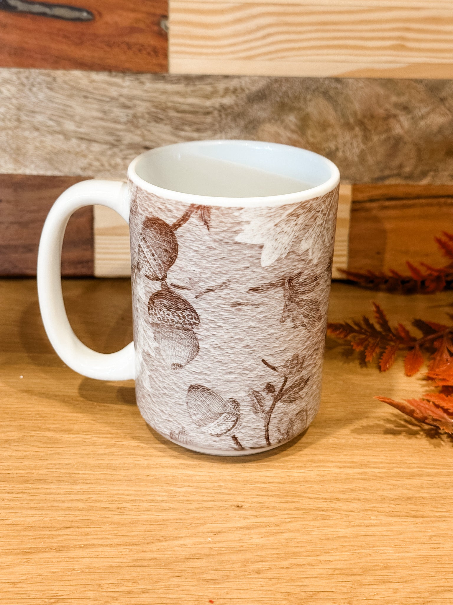 15 ounce botanical fall mugs at the rustic barn in killingworth ct