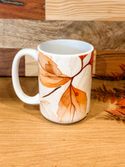 15 ounce botanical fall mugs at the rustic barn in killingworth ct