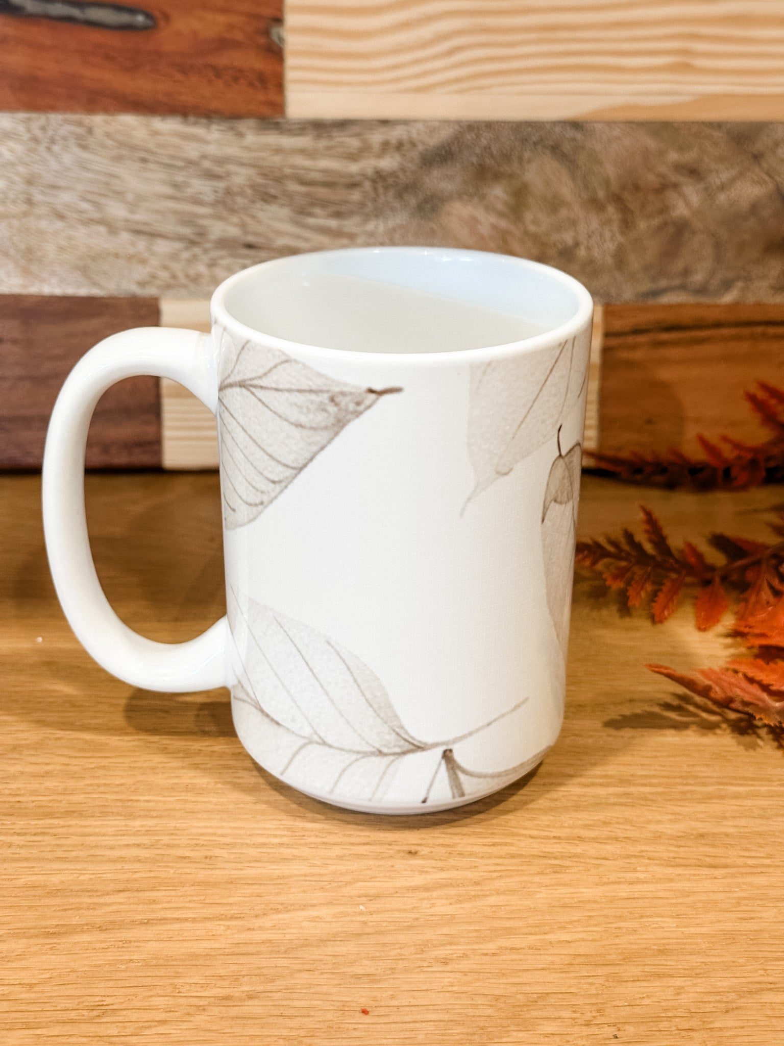 15 ounce botanical fall mugs at the rustic barn in killingworth ct