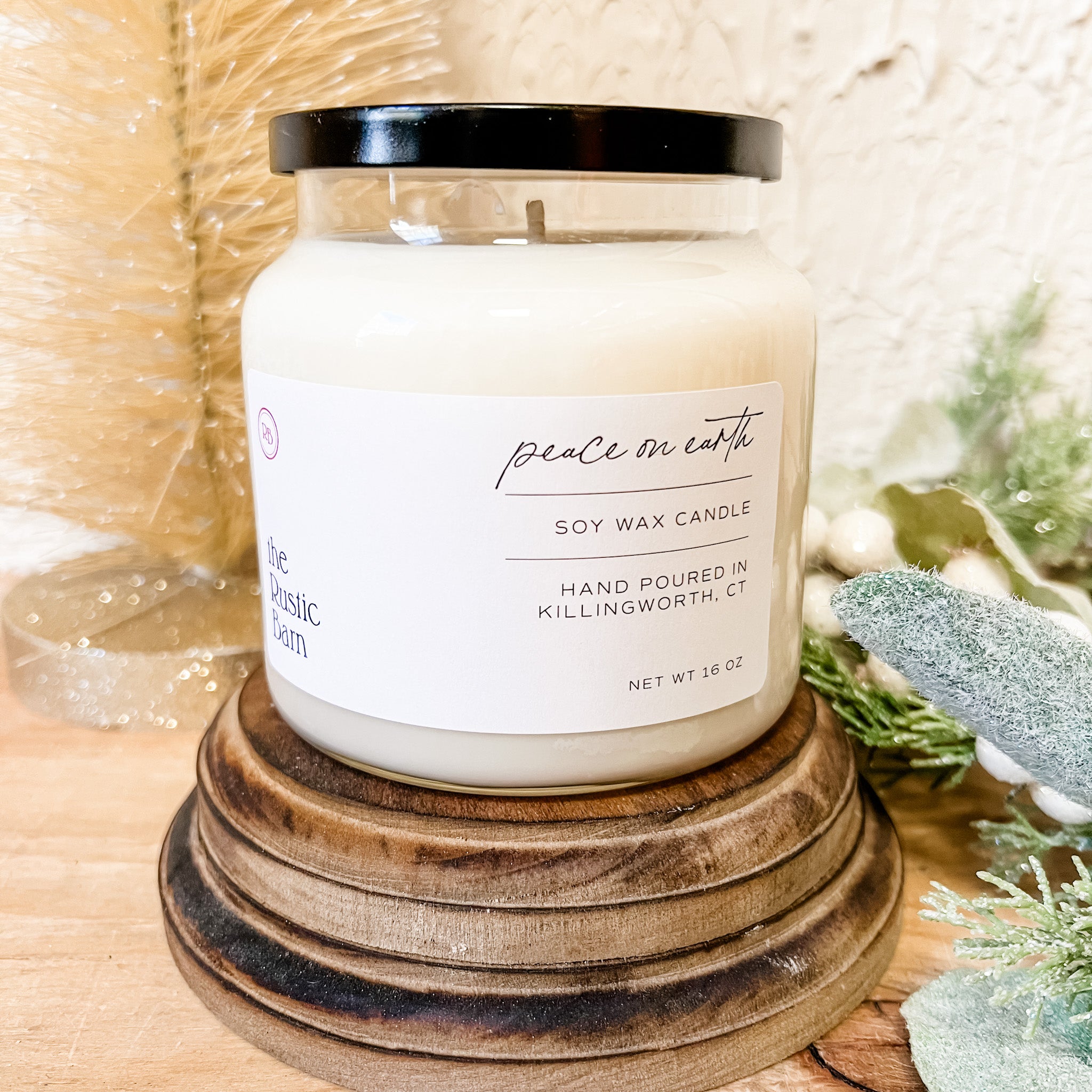 Peace On Earth Hand Poured Soy Candle