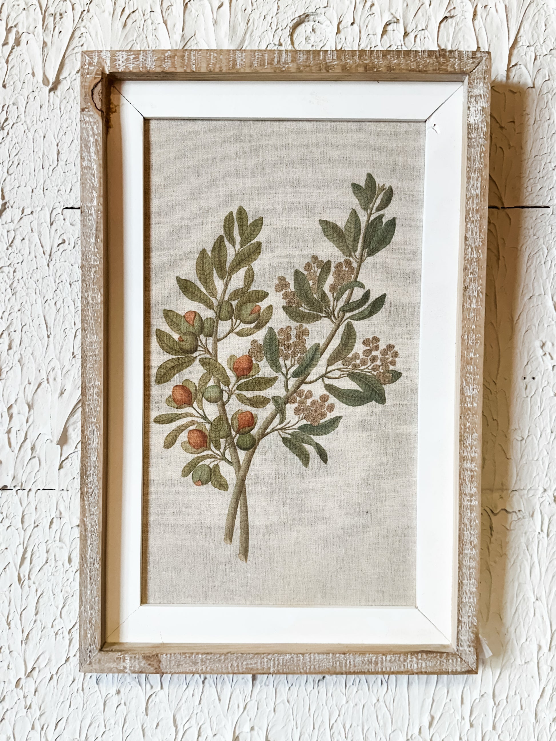18" Framed Botanical Wall Art at the Rustic Barn in Killingworth, CT