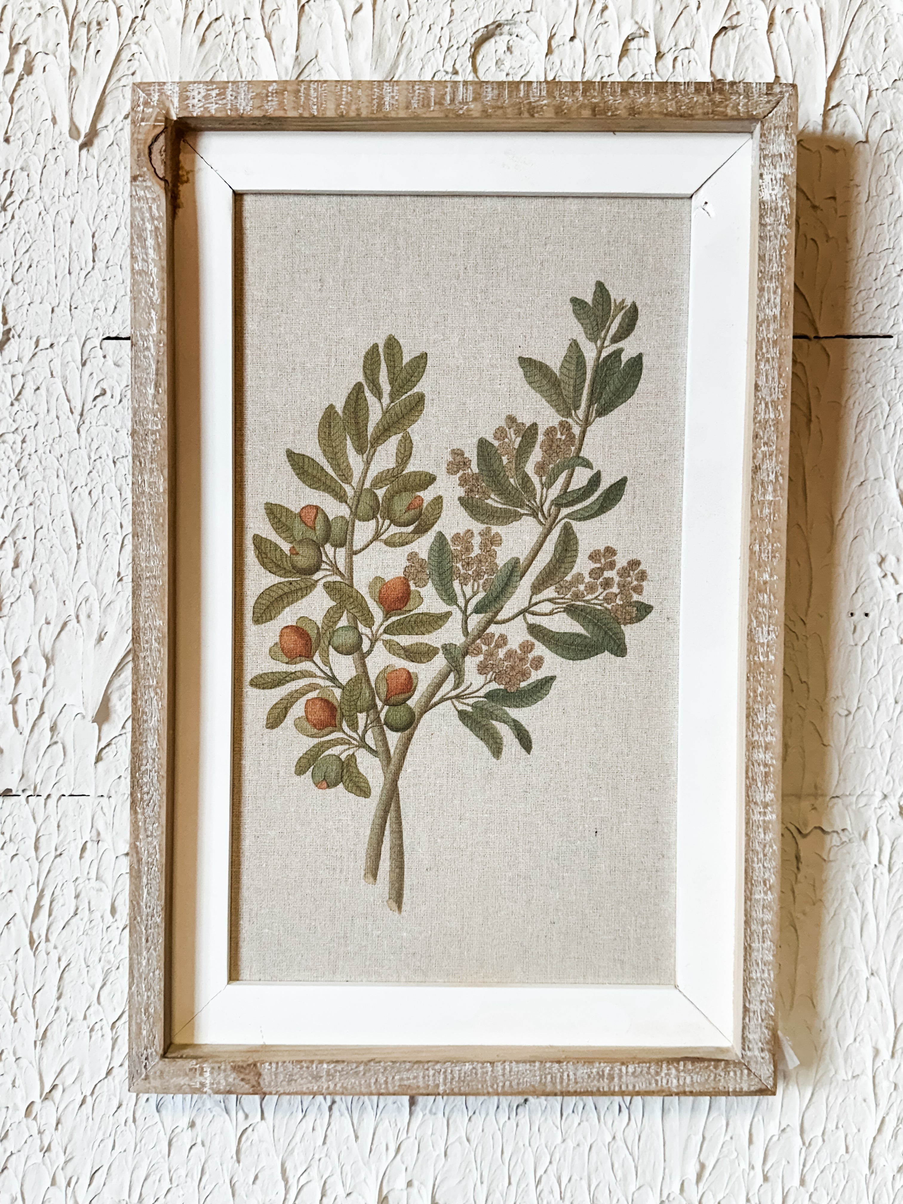 18" Framed Botanical Wall Art at the Rustic Barn in Killingworth, CT