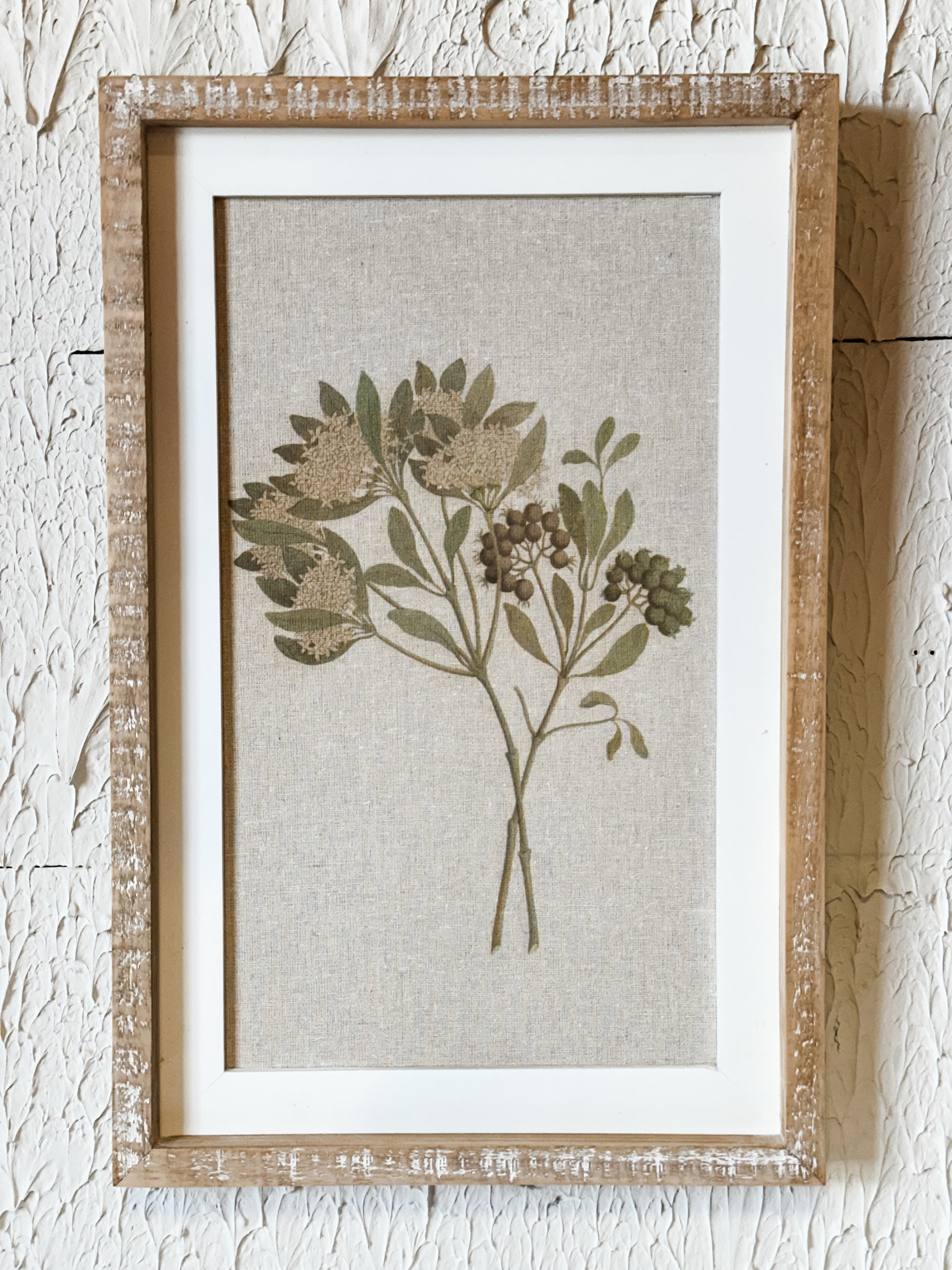 18" Framed Botanical Wall Art at the Rustic Barn in Killingworth, CT