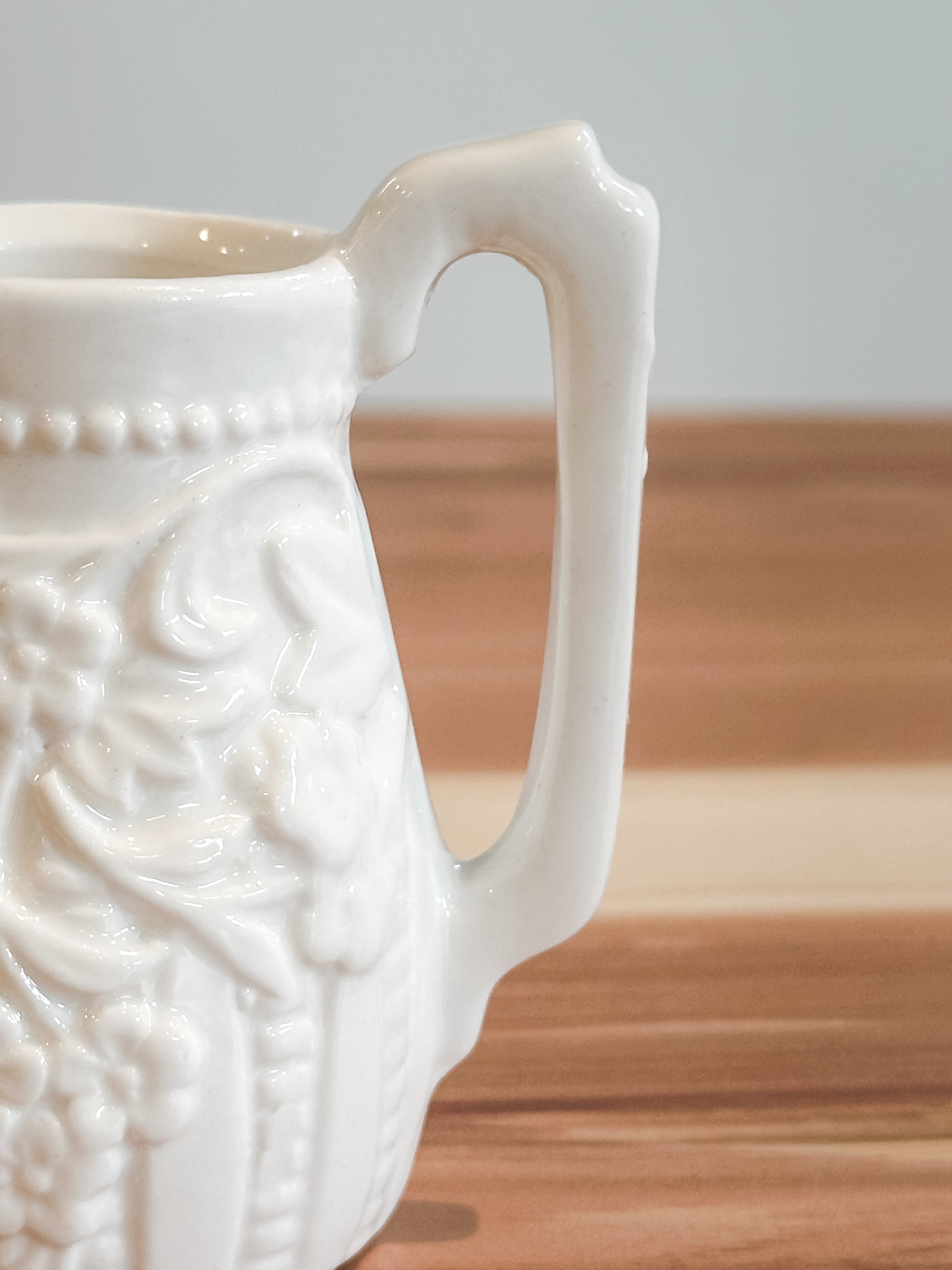 2 ounce vintage inspired stoneware creamer at the Rustic Barn in Killingworth, CT