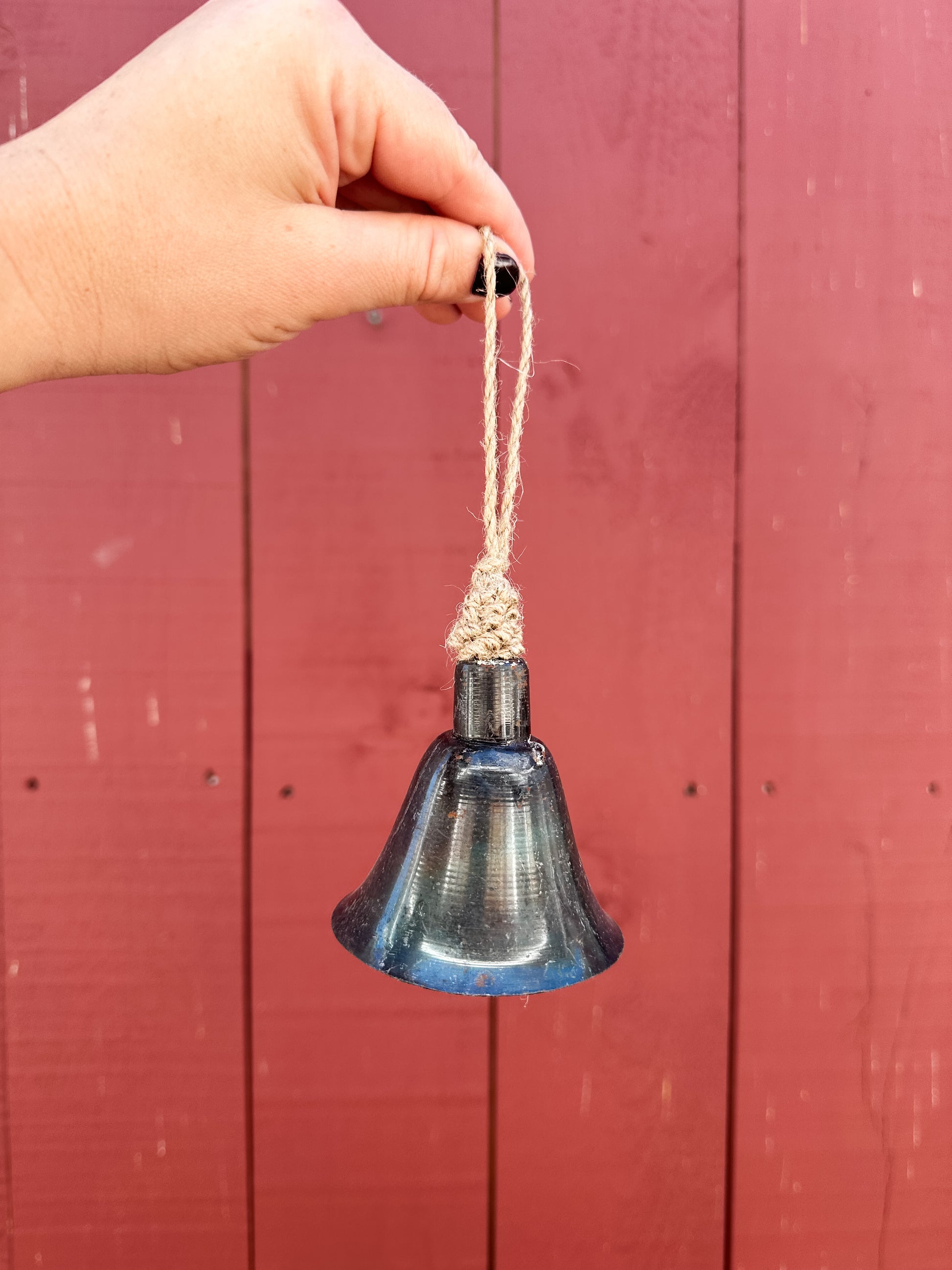 2 1/2 inch bell ornament with bronze  finish at The Rustic Barn in Killingworth CT