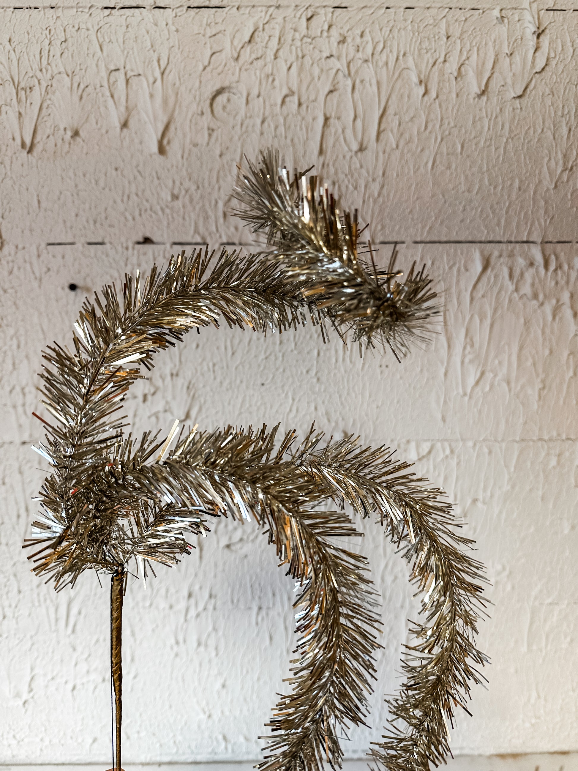 20" silver tinsel stem at The Rustic Barn in Killingworth CT