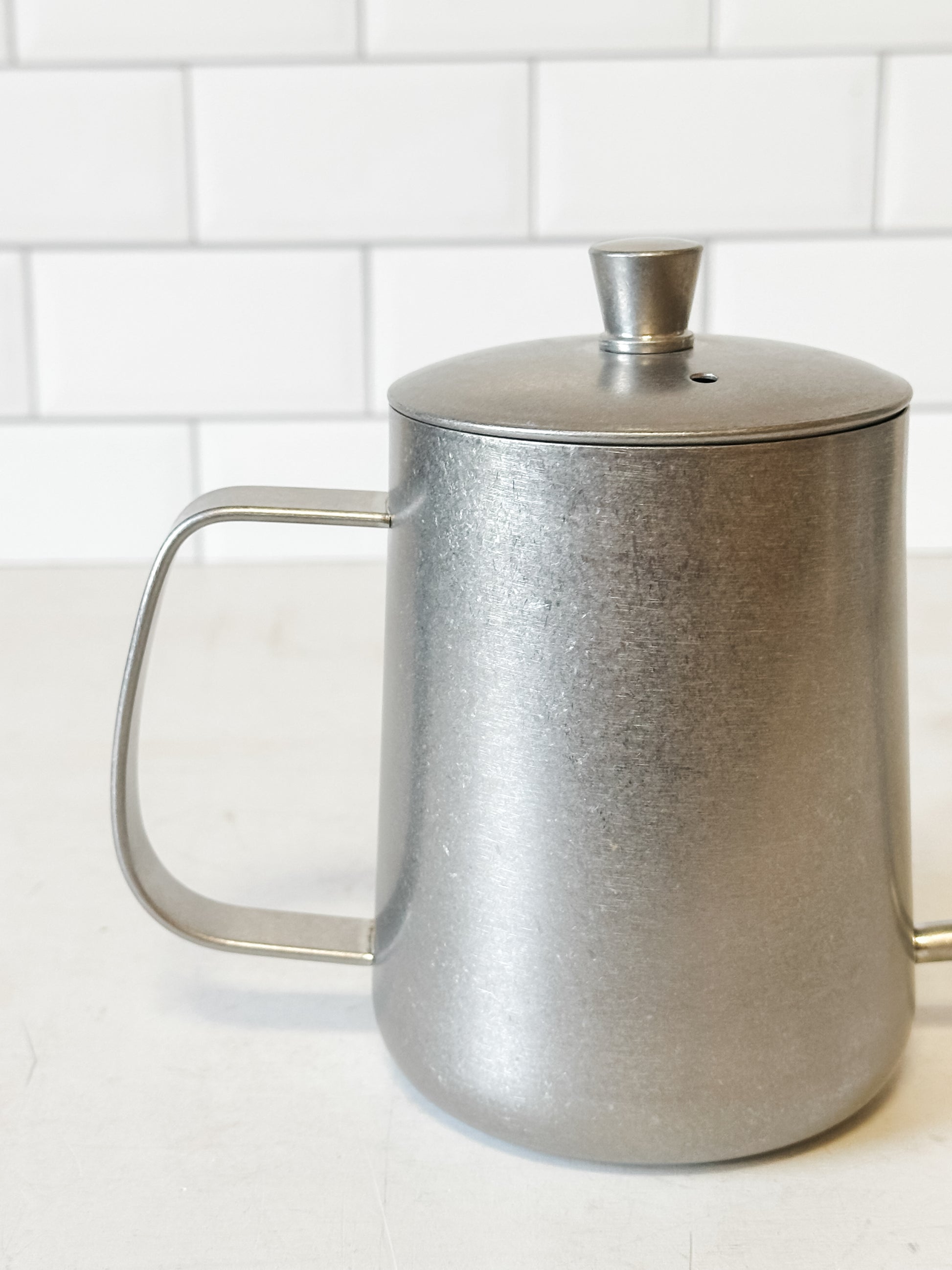 stainless steel olive oil cruet at the rustic barn in Killingworth ct