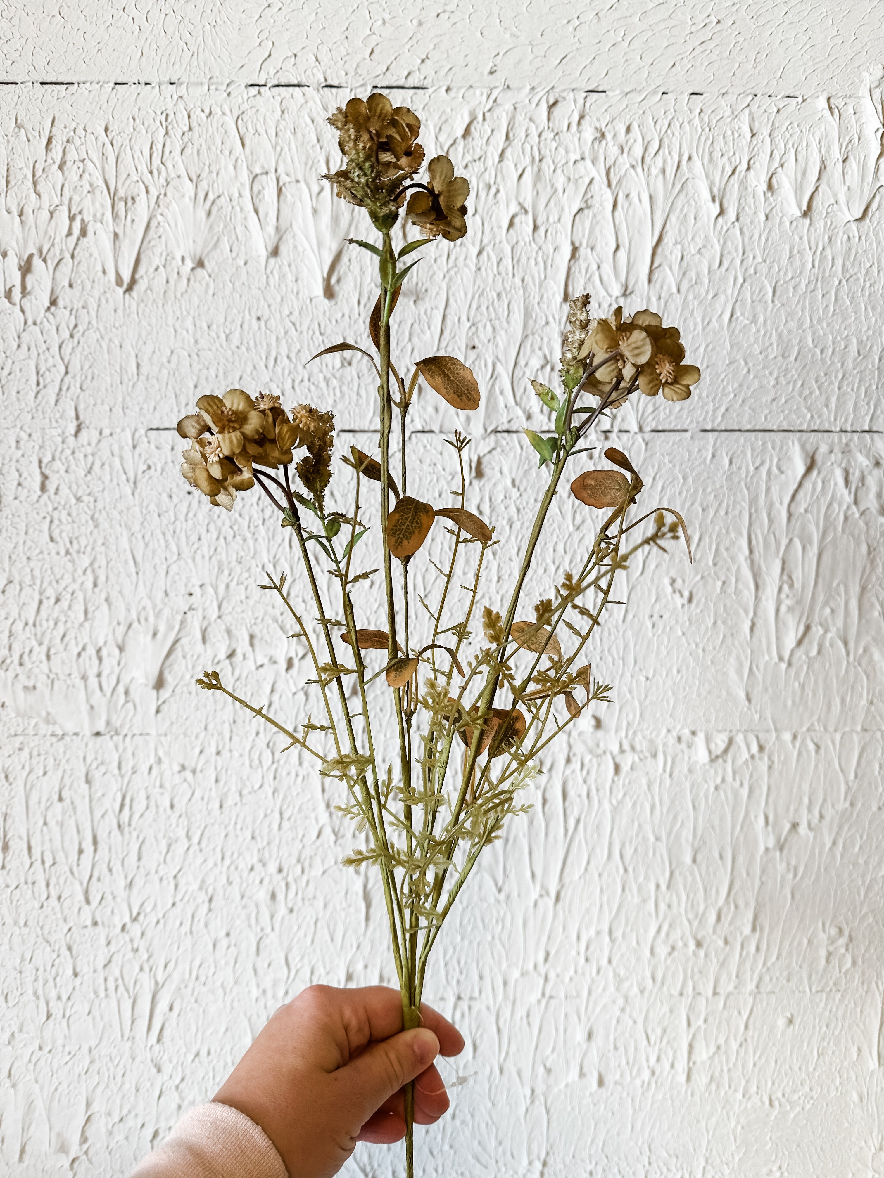 20.5" Faux Green Wildflower Spray at the Rustic Barn in Killingworth, CT