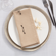 Natural Fringe Line Napkin