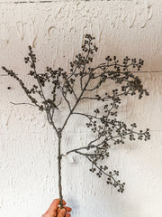 23 inch tan brown iced berry spray at The Rustic Barn in Killingworth CT