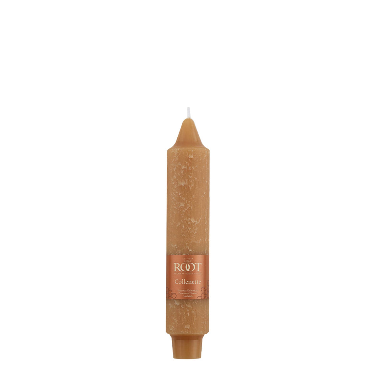 Root Candles Timberline™ 5" Rustic Beeswax Collenette Taper Candles