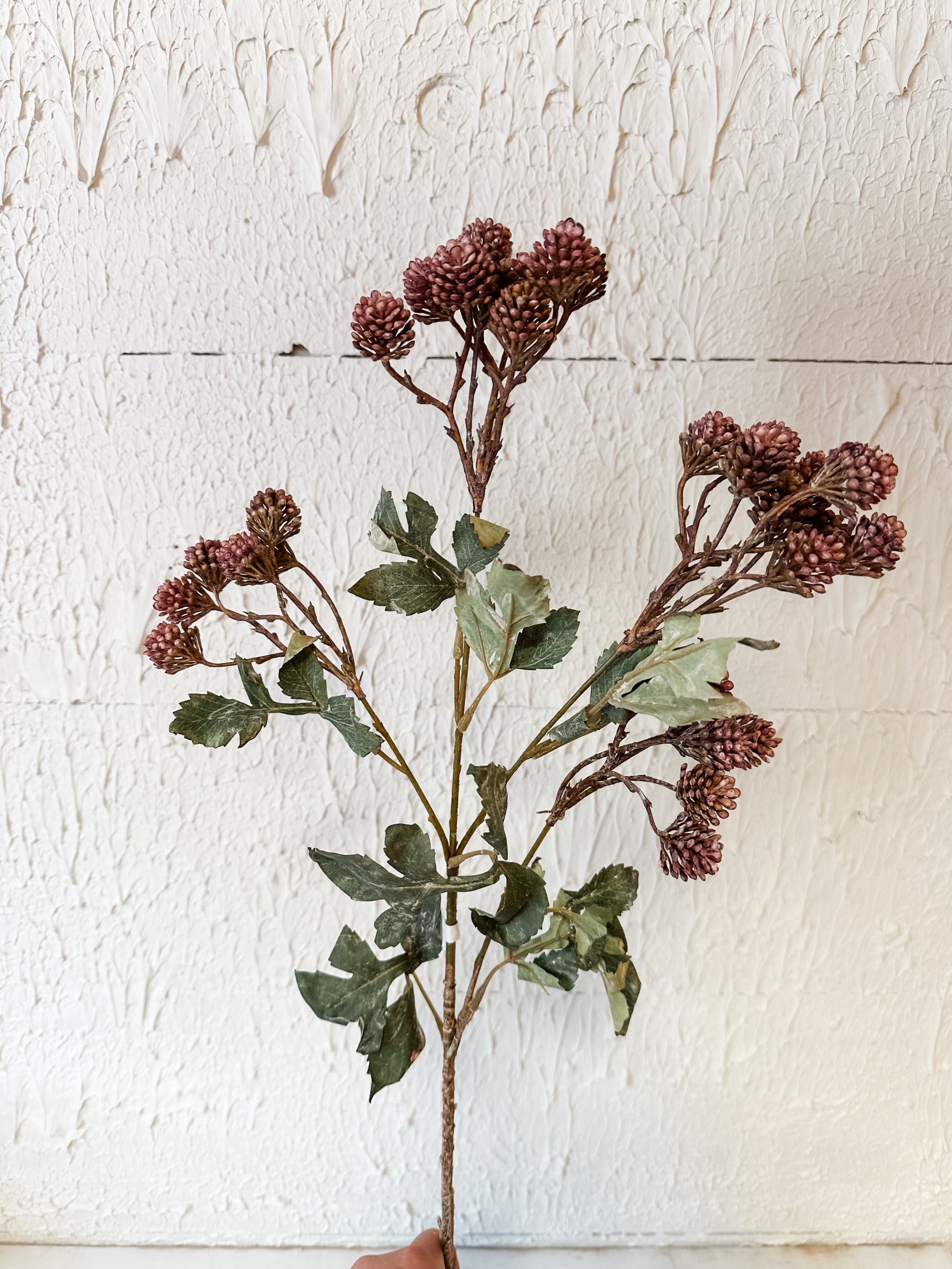 32 inch faux fall clover spray rose color at the Rustic Barn in Killingworth CT