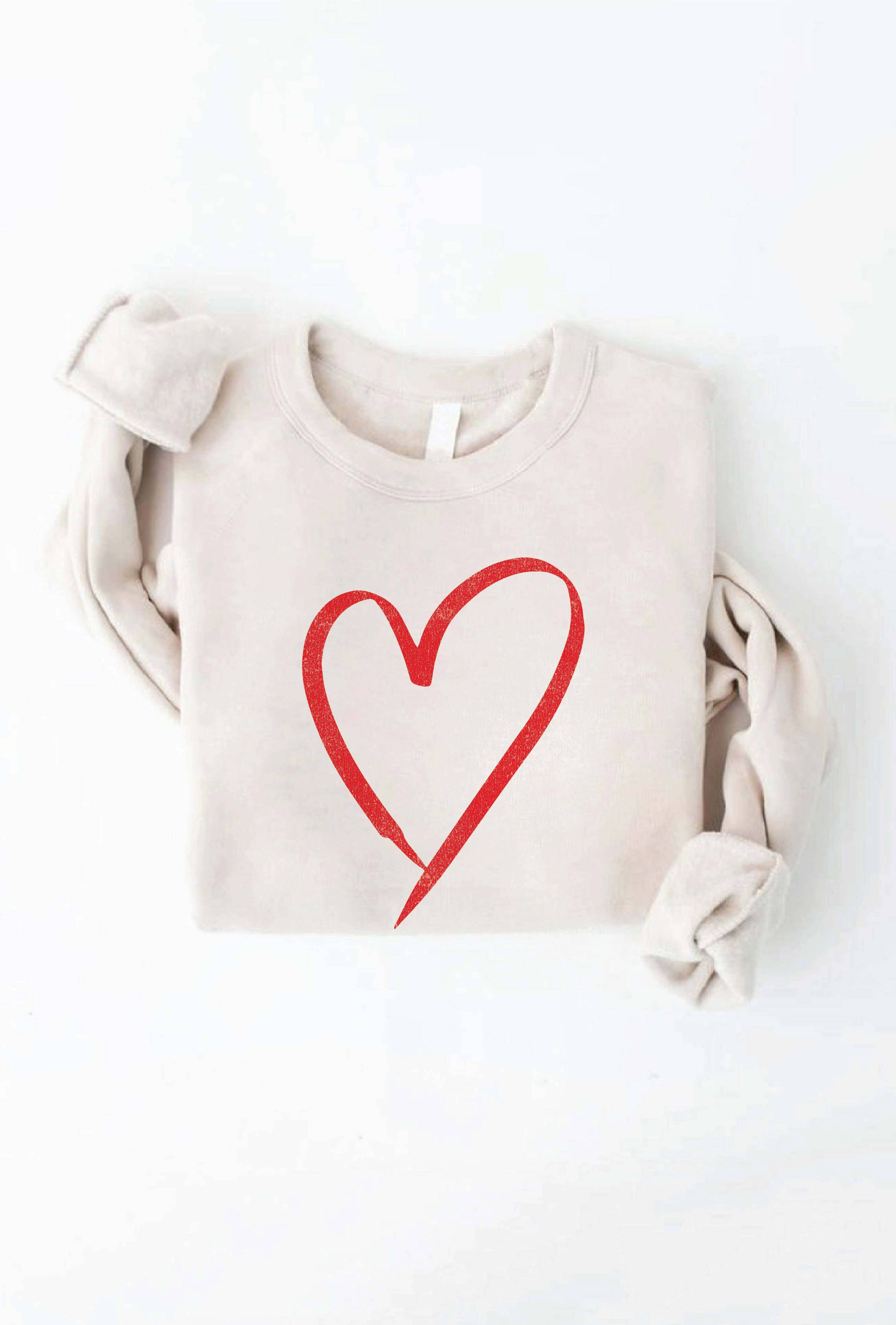 HEART Graphic Sweatshirt