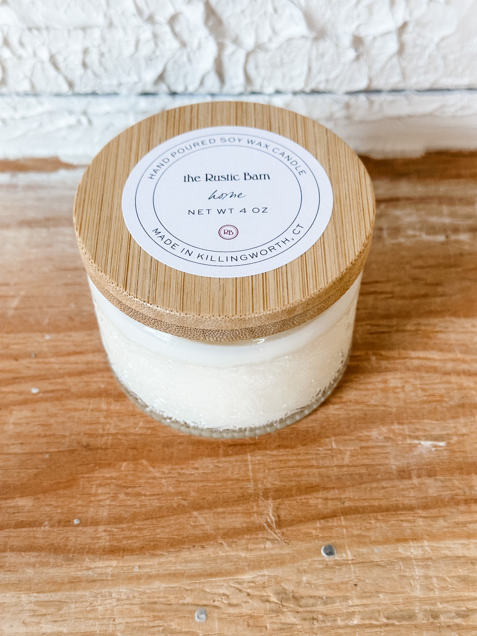 4 ounce crisp pear and green grass soy candle at the rustic barn in killingworth ct