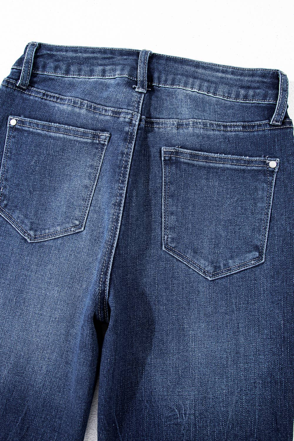 Mineral Wash Raw Hem High Waist Flared Jeans at the rustic barn in Killingworth ct