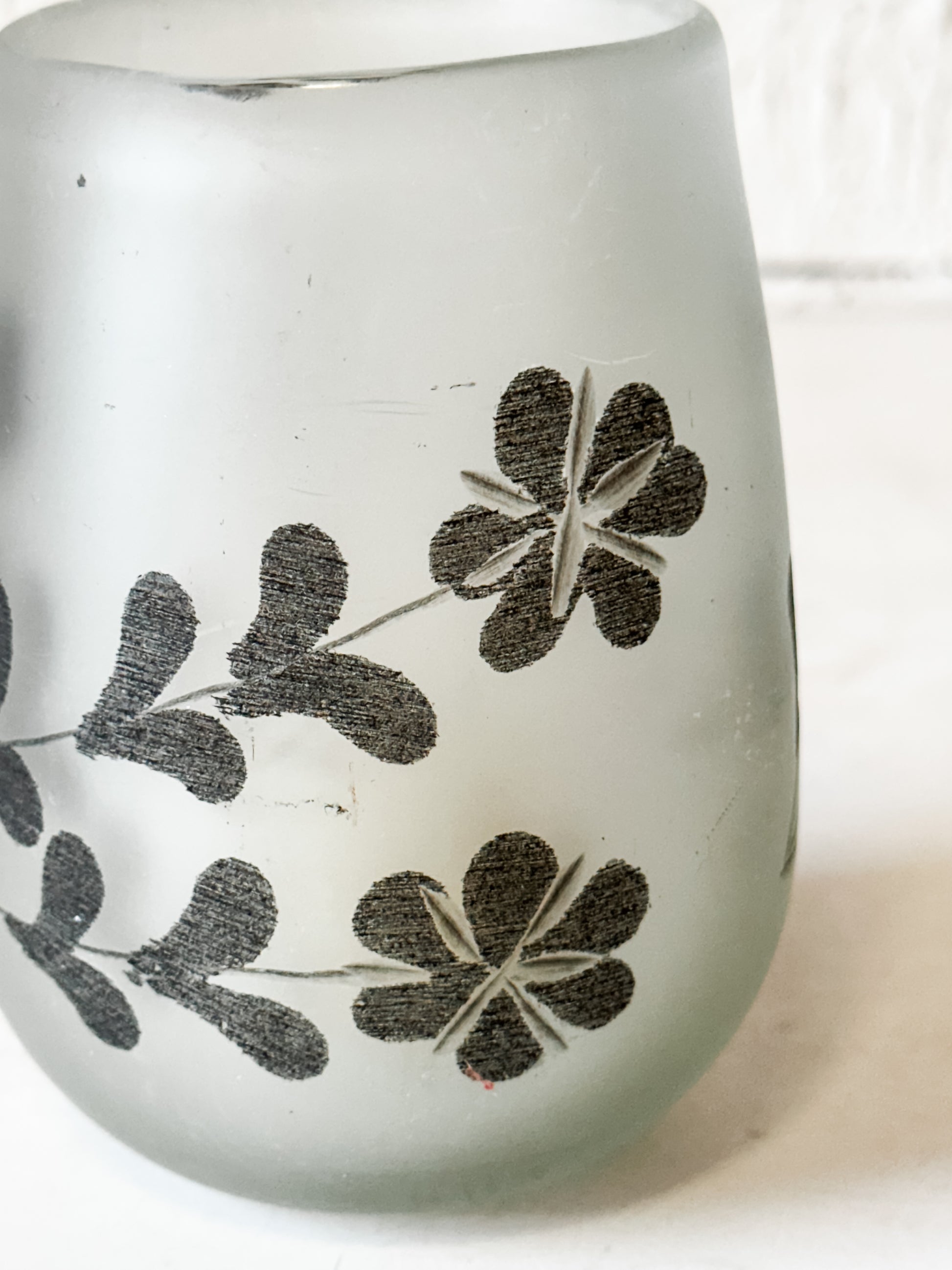 5" Black Floral Etched Tealight Holder at the Rustic Barn in Killingworth, CT