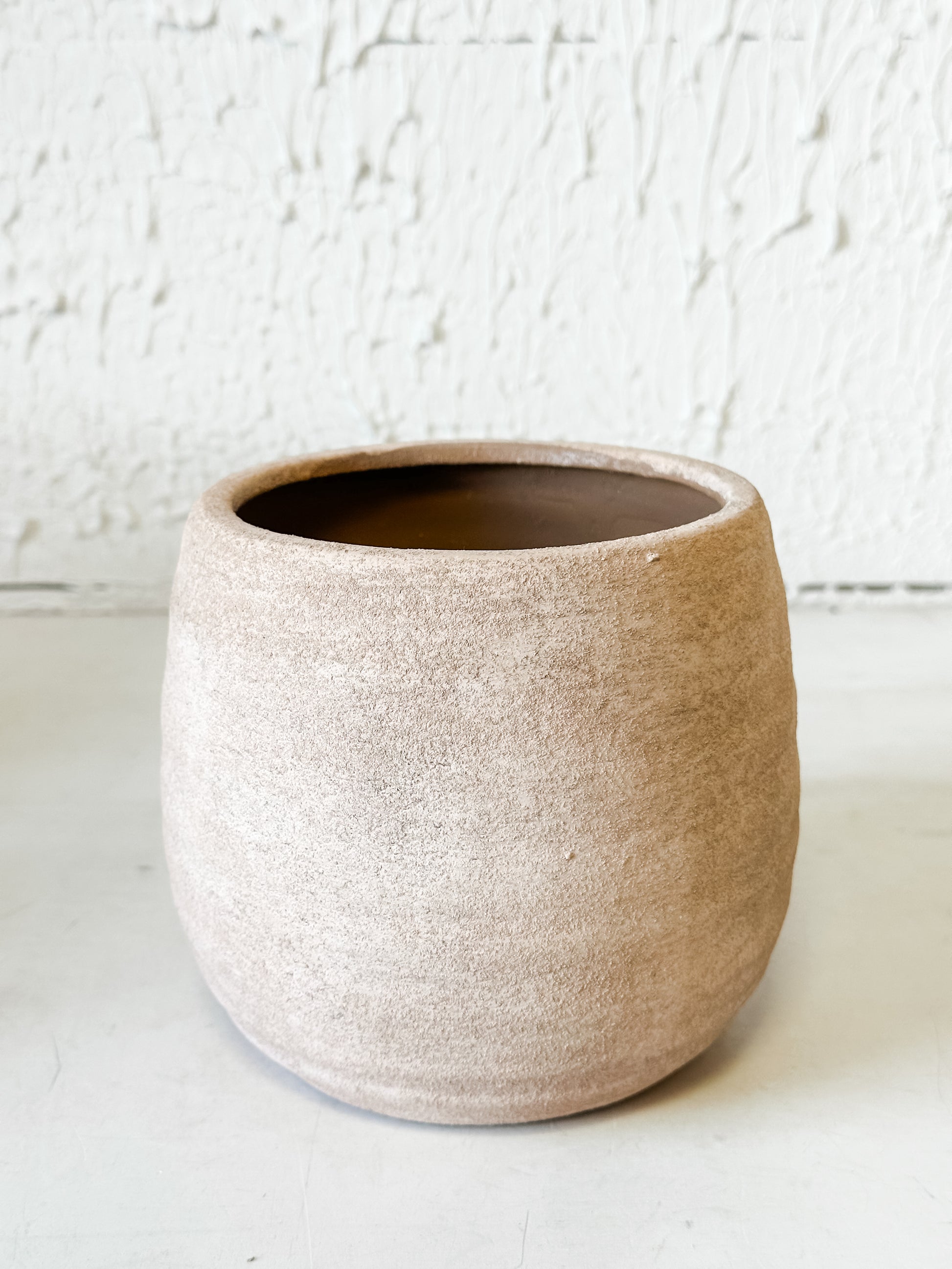 5" Coarse Texture Stoneware Planter at the Rustic Barn in Killingworth, CT
