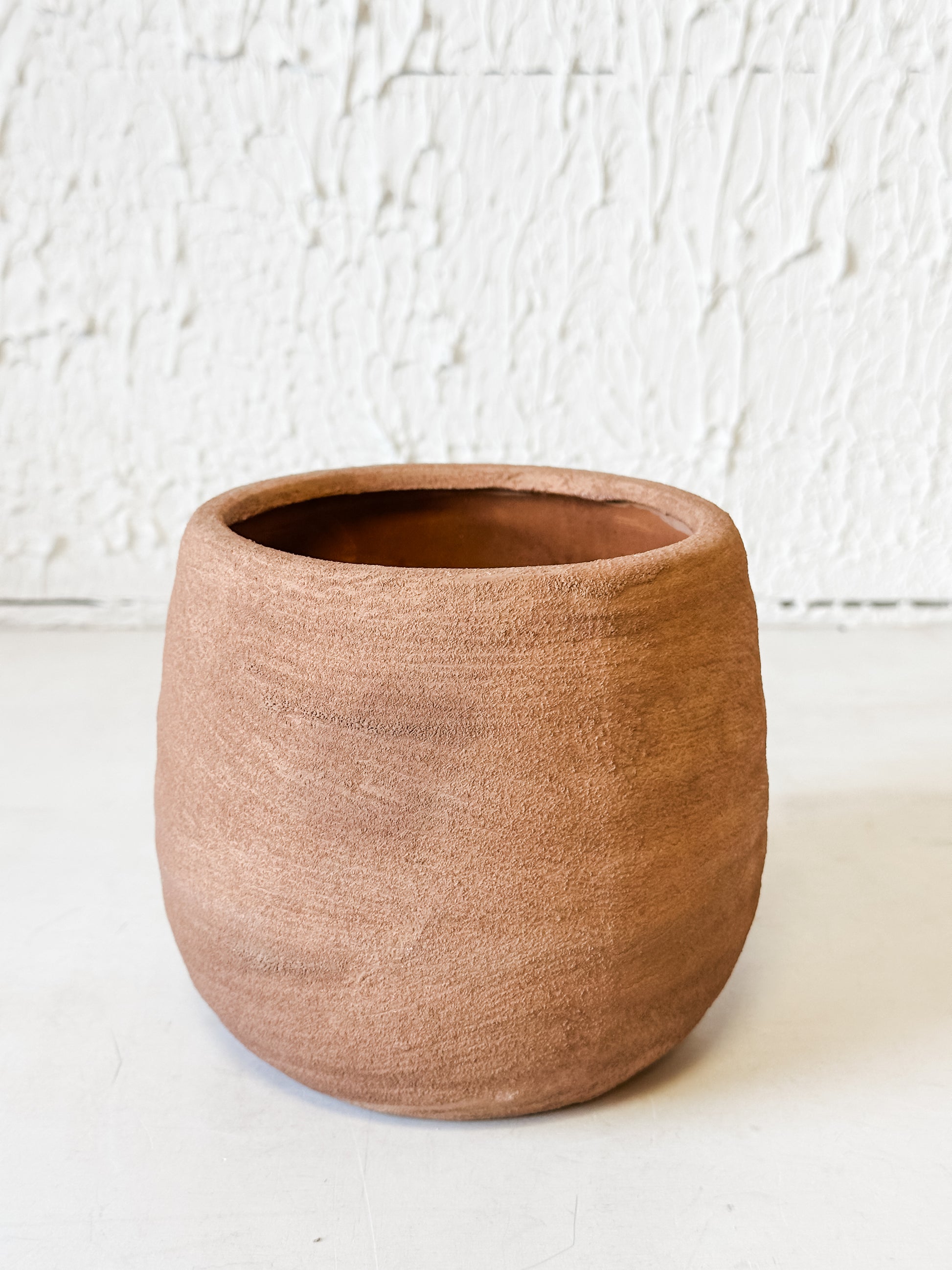 5" Coarse Texture Stoneware Planter at the Rustic Barn in Killingworth, CT