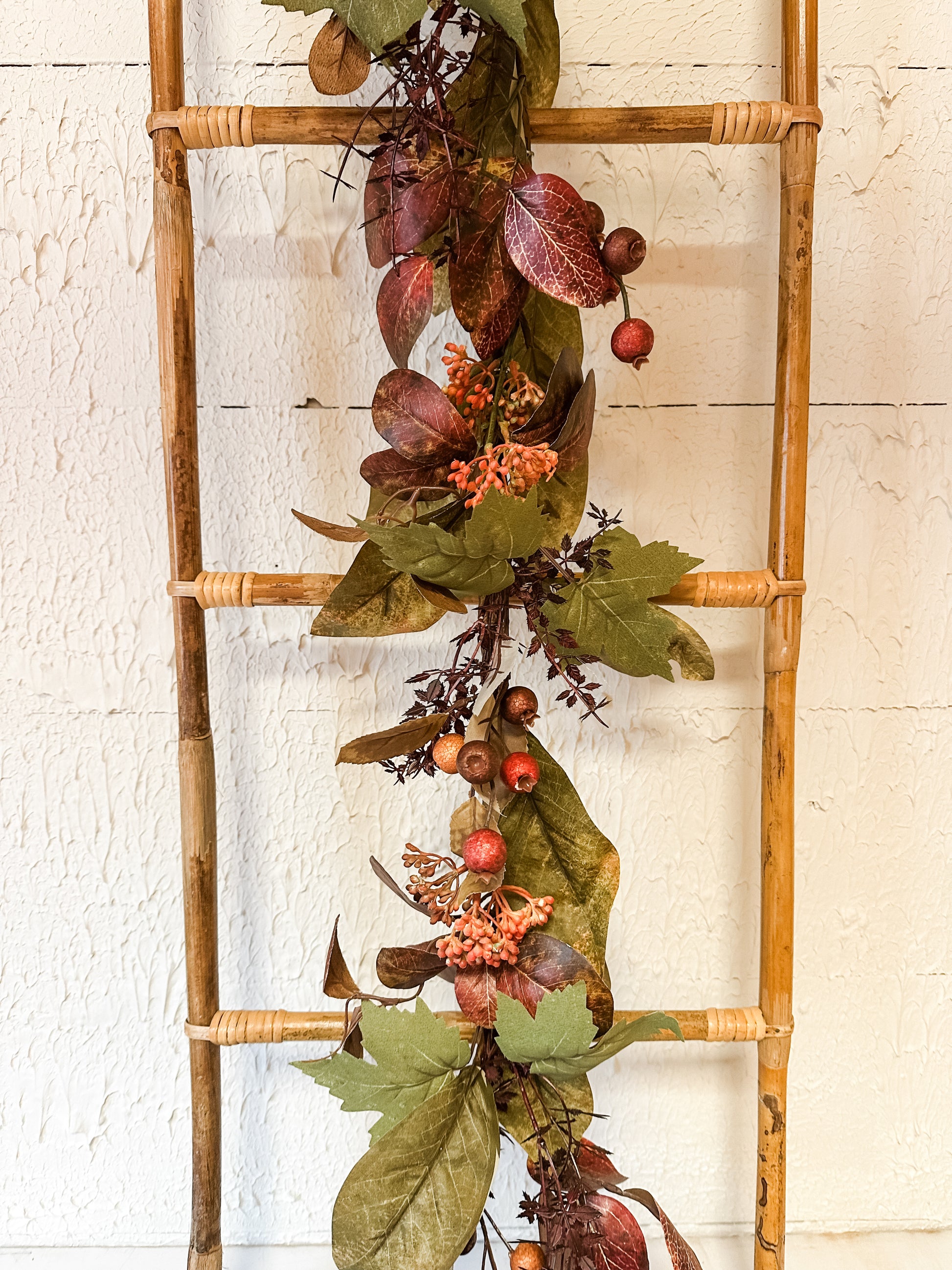 Autumn mantel garland at The Rustic Barn in Killingworth CT