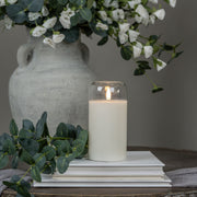 Modern Arched Glass 3D Moving Flame LED Candle
