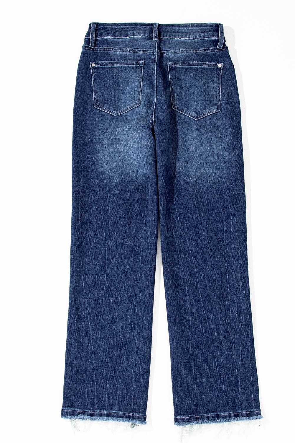 Mineral Wash Raw Hem High Waist Flared Jeans at the rustic barn in Killingworth ct