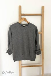 Heather Mineral Basic Sweatshirt