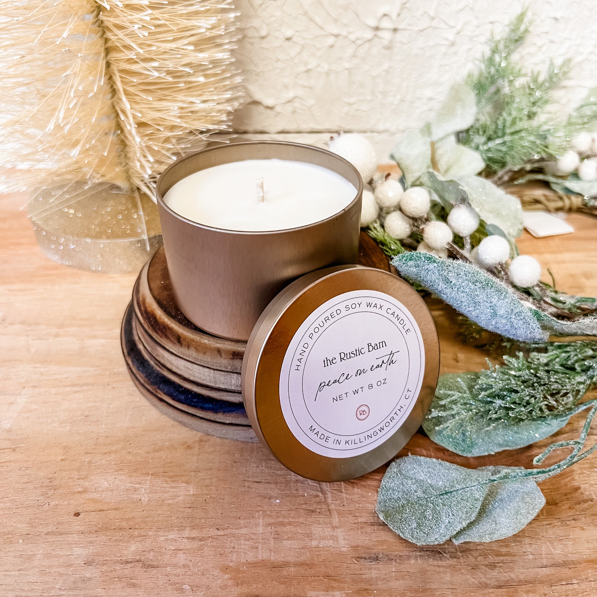 Peace On Earth Hand Poured Soy Candle