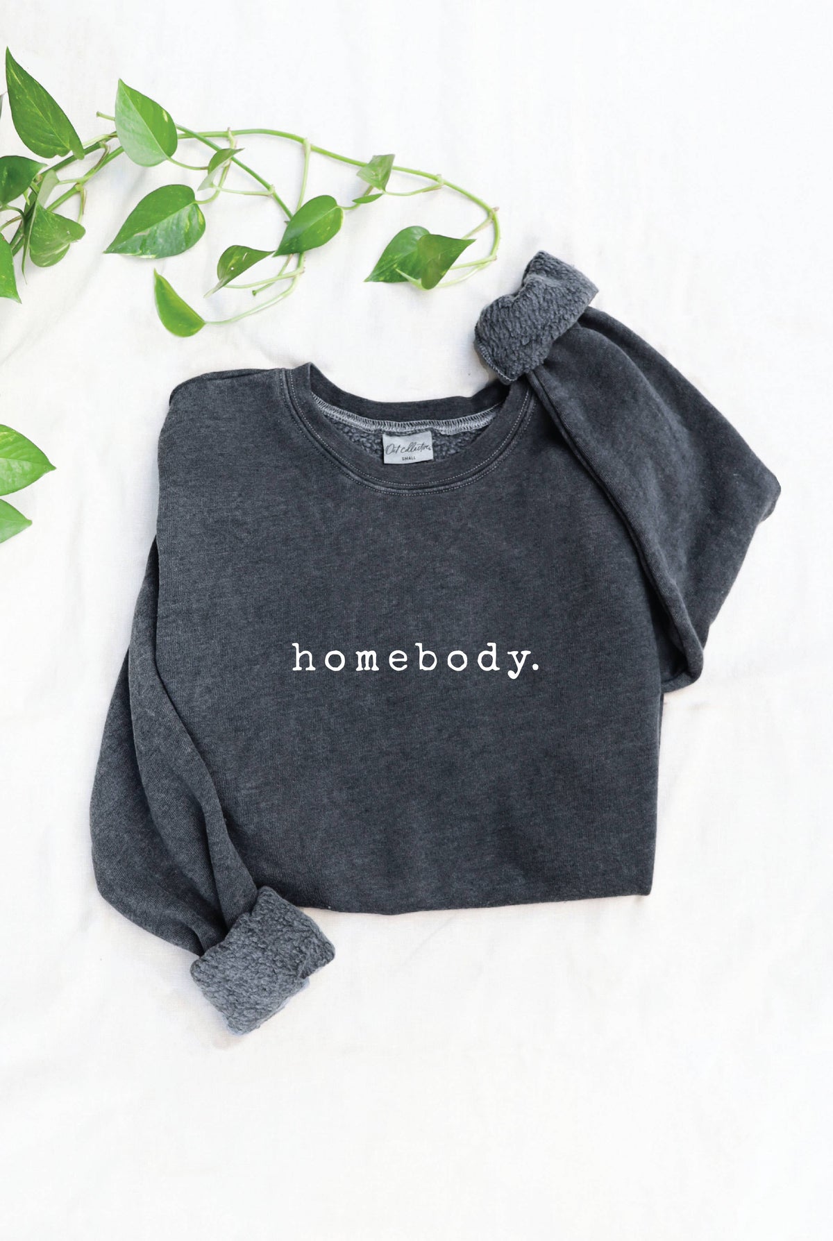 HOMEBODY. Mineral Wash Graphic Sweatshirt at the rustic barn in killingworth ct