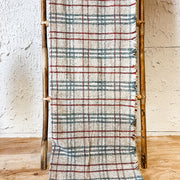 polyester teal burgundy and natural plaid throw blanket the rustic barn ct