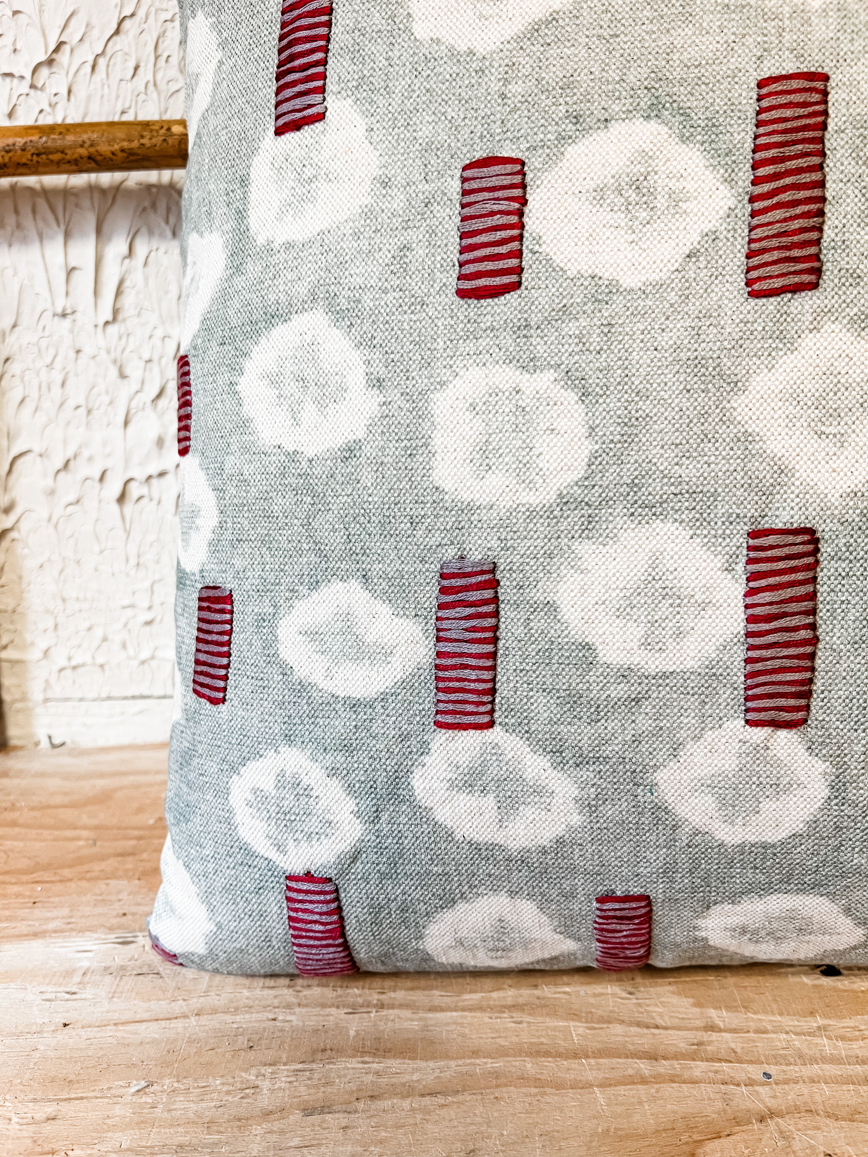 18" Square Linen Printed Pillow