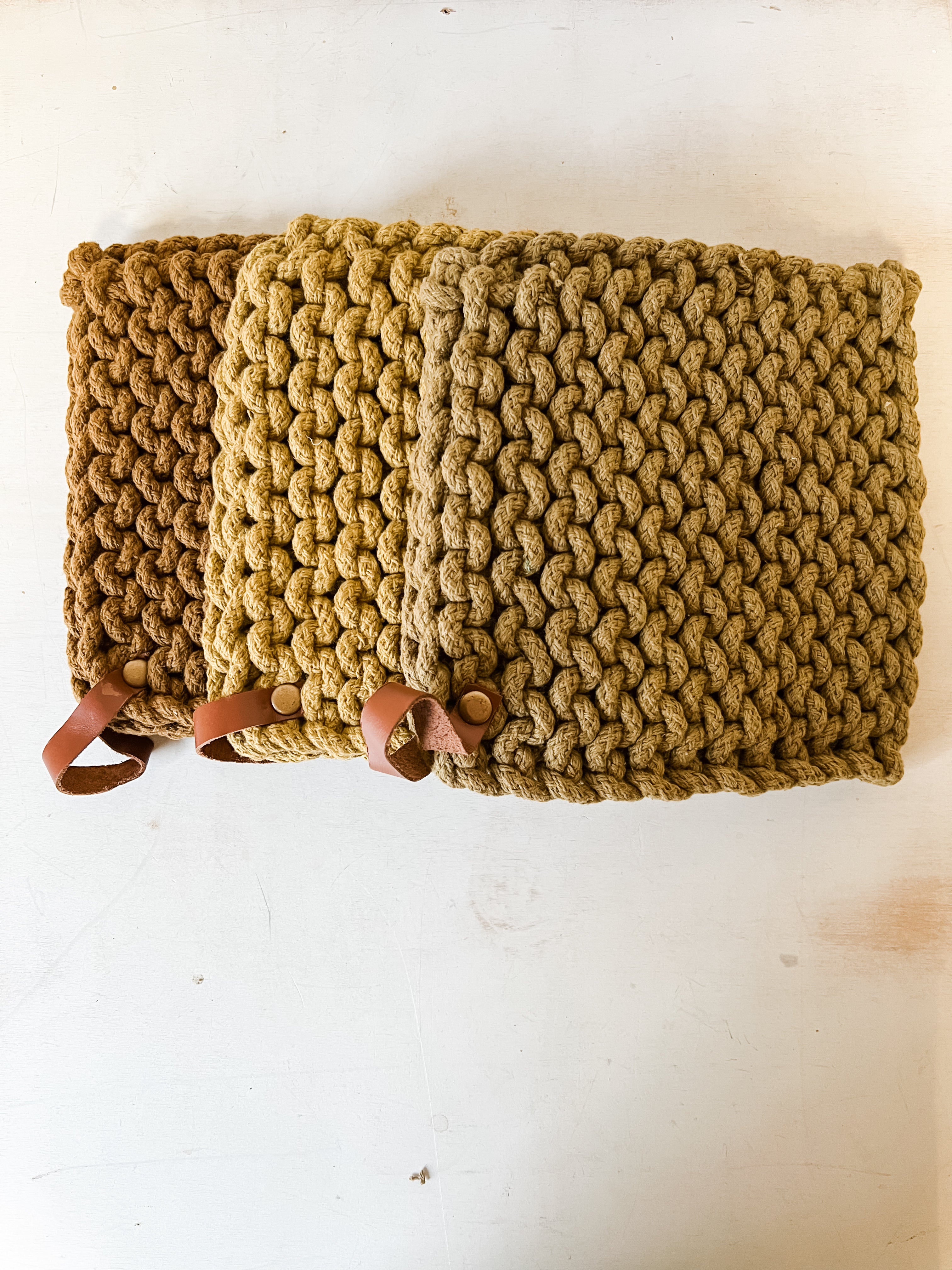 Hand Crocheted Cotton Pot Holder