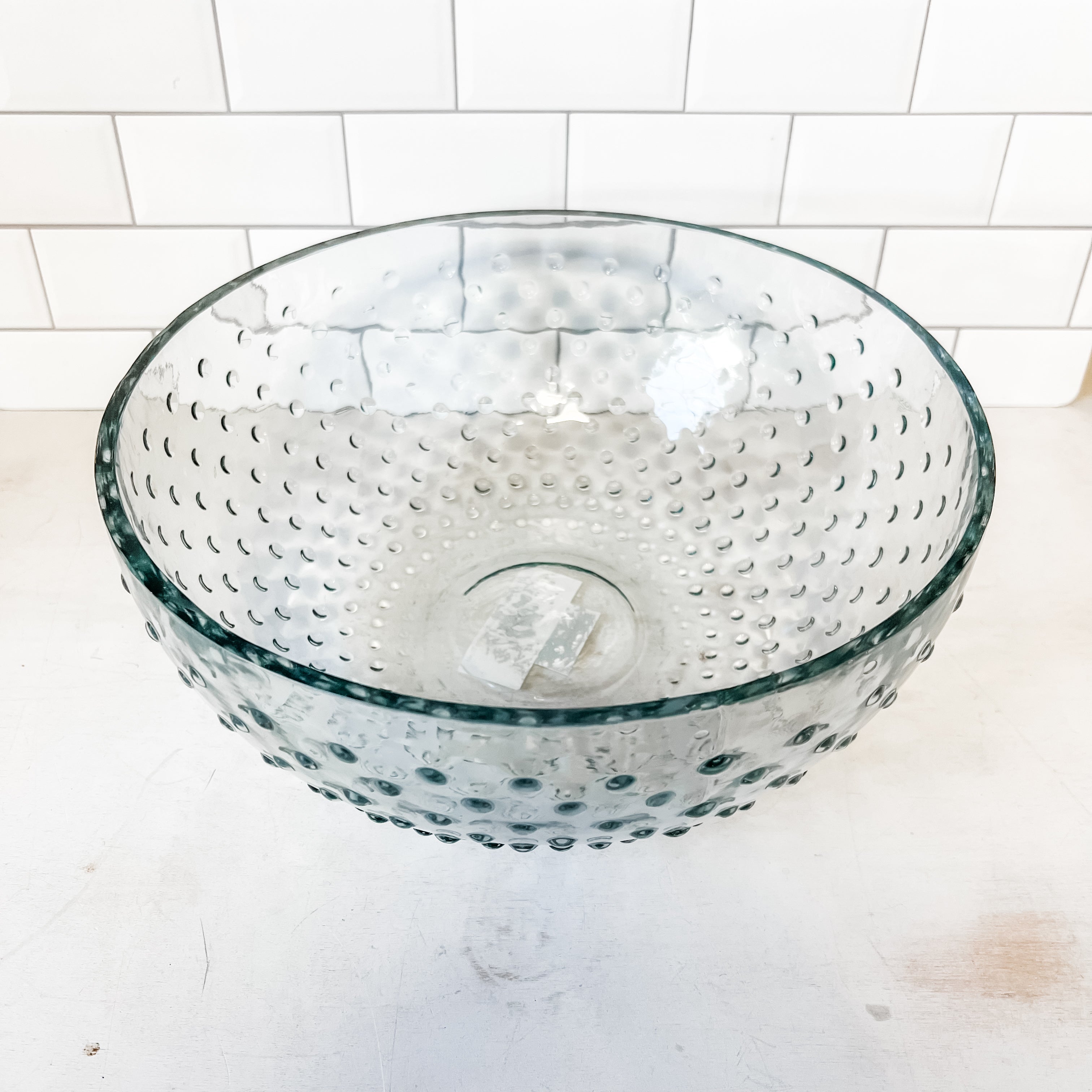 Recycled glass hobnail bowl the rustic barn ct