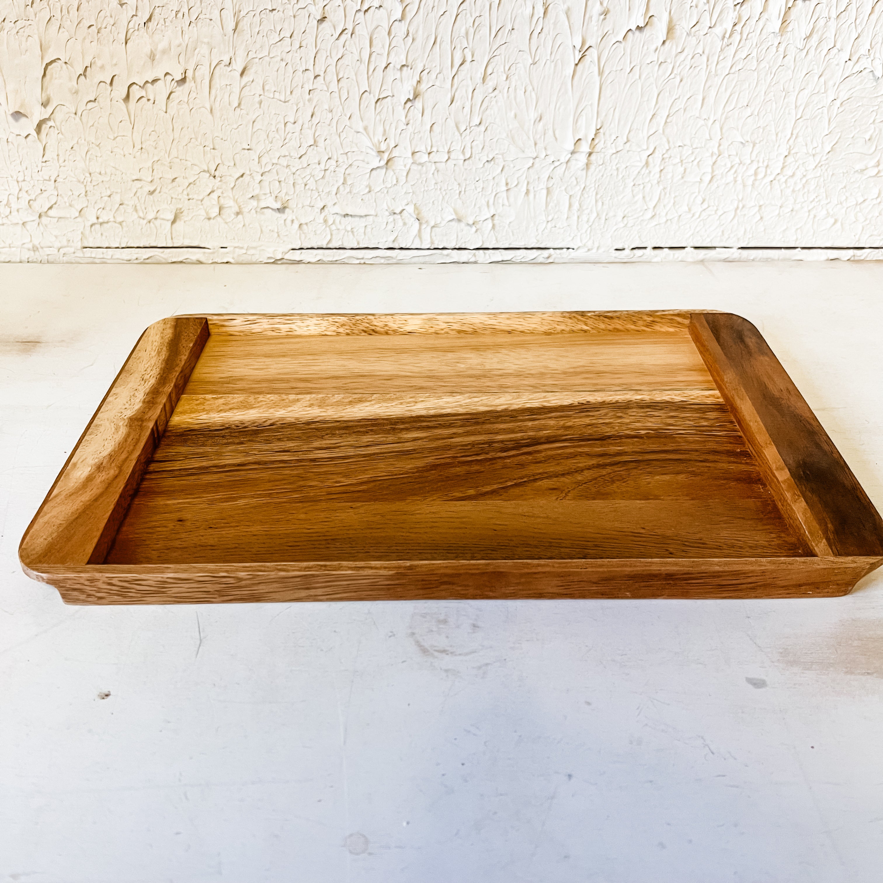 Suar Wood Tray With Handles