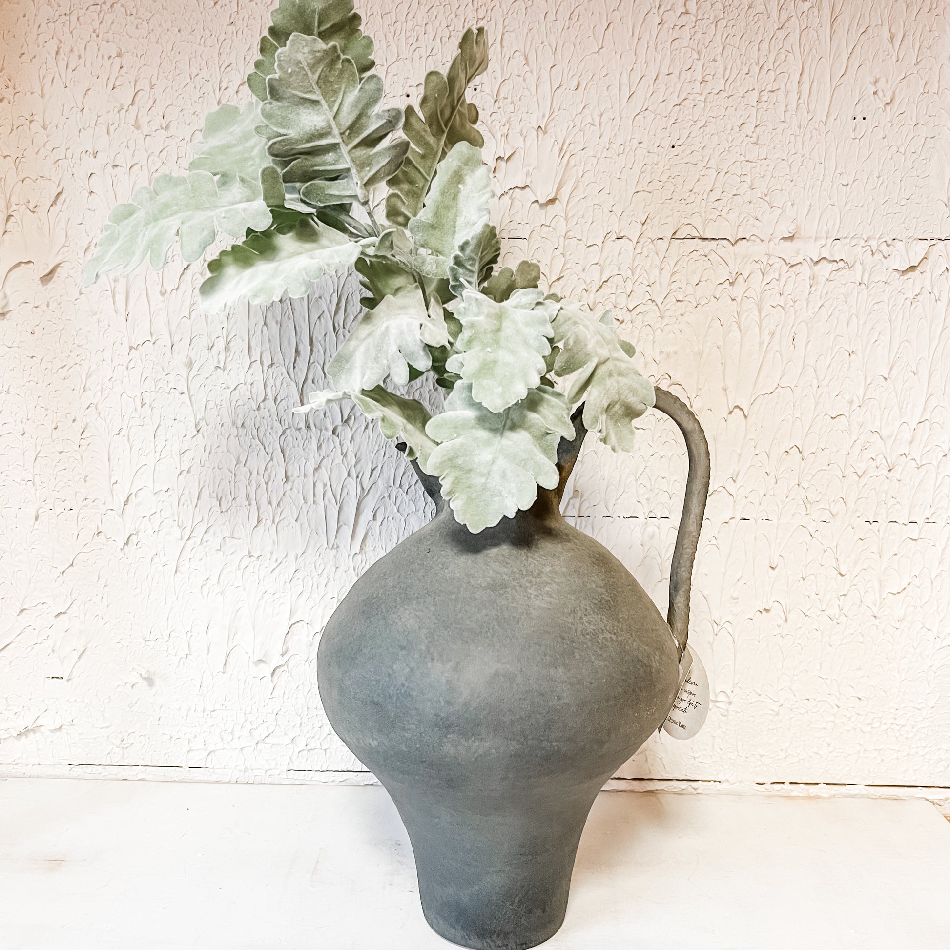 19” green grey dusty miller spray the rustic barn ct