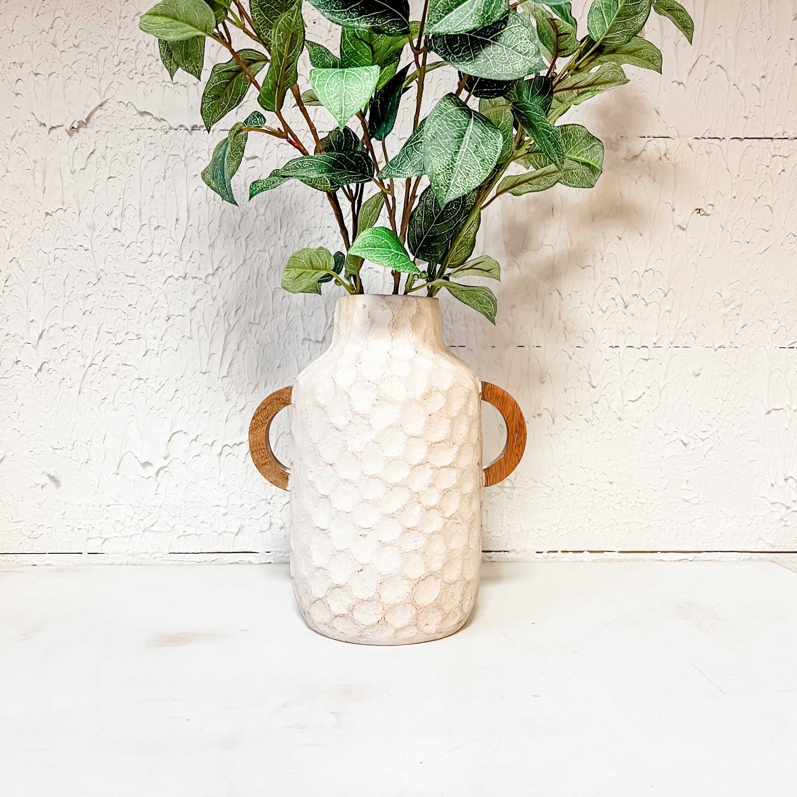 Paper Mache Dotted Vase