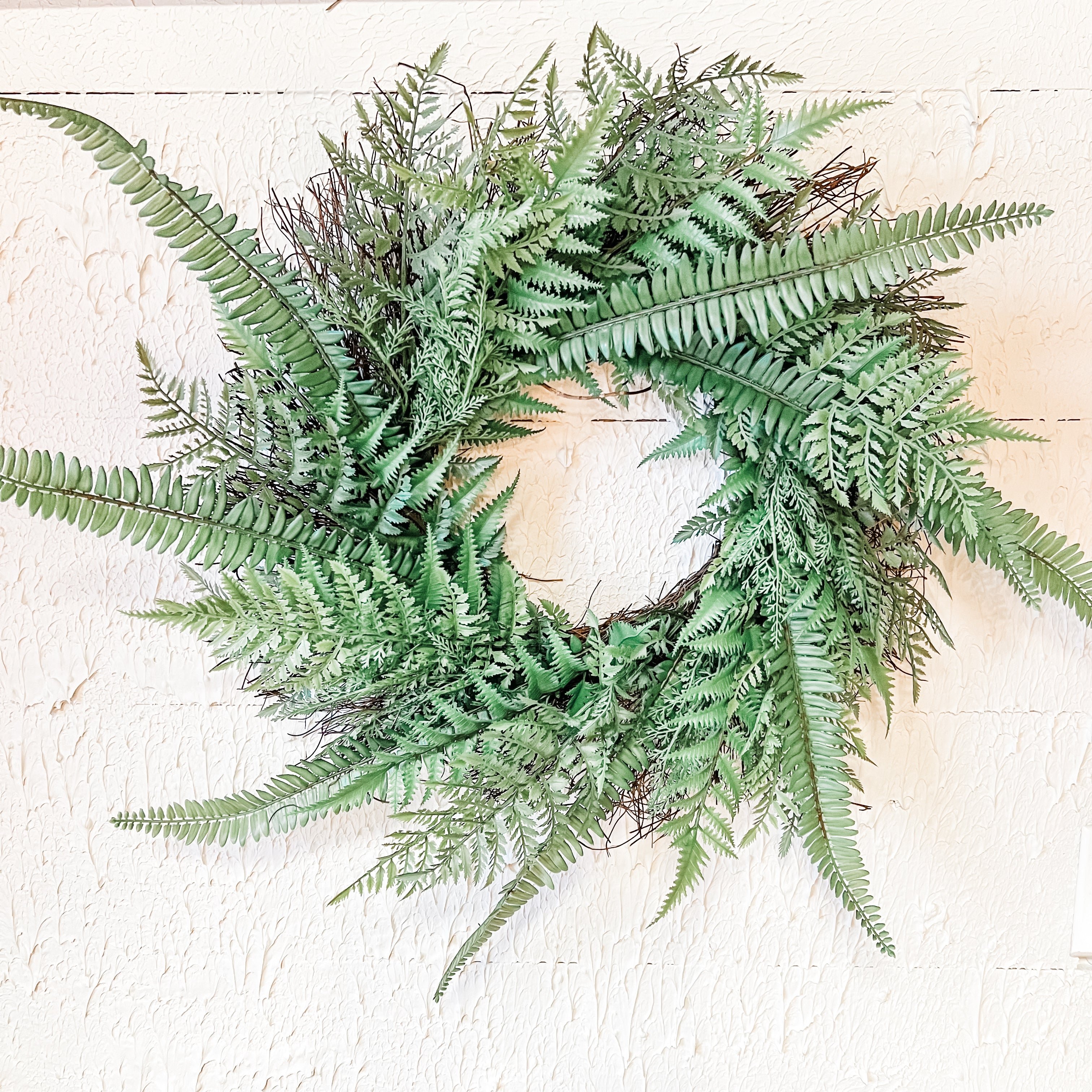 Faux 27” fern wreath the rustic barn ct