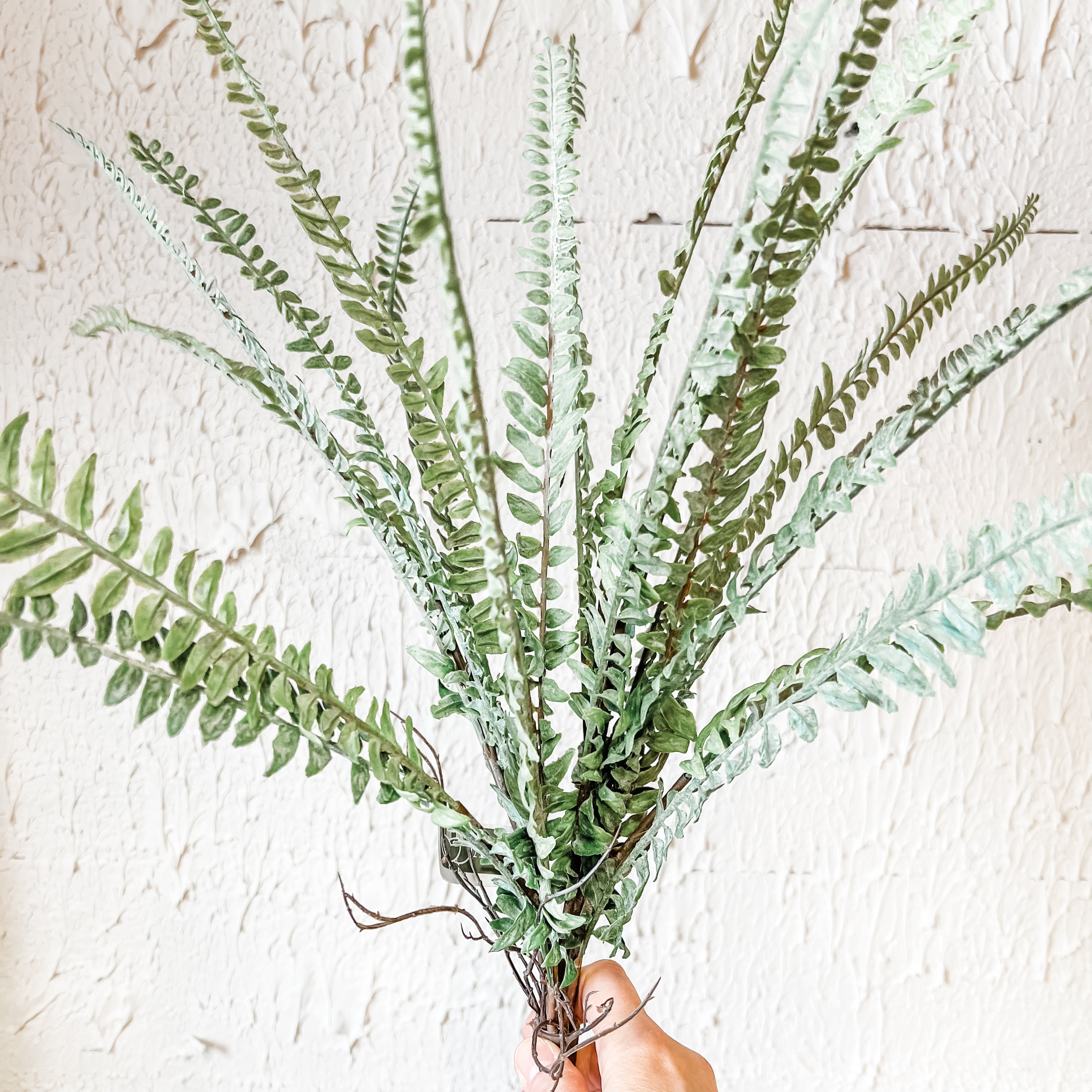 24” soft green faux fern bush the rustic barn ct