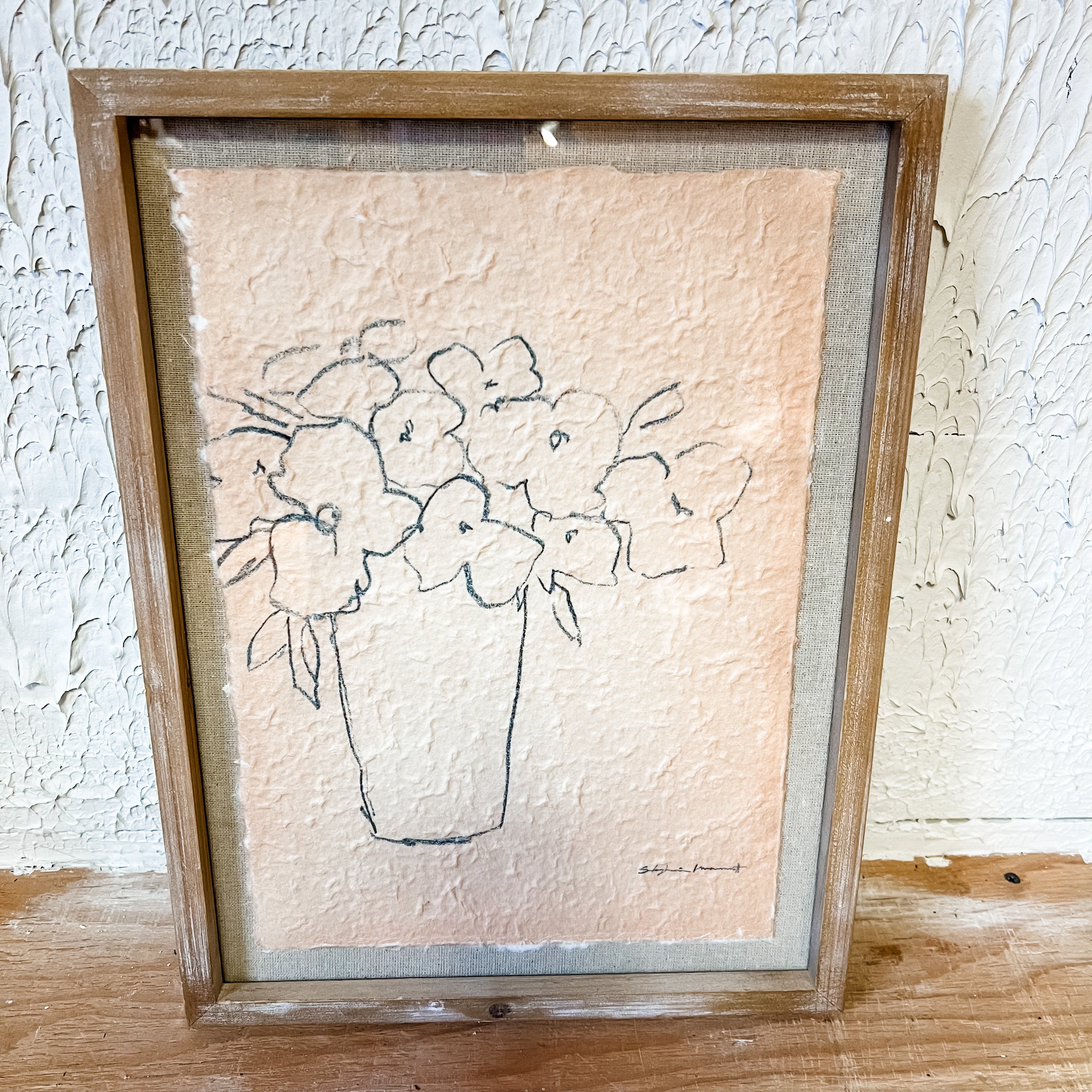 Vase Sketch Framed Wall Art