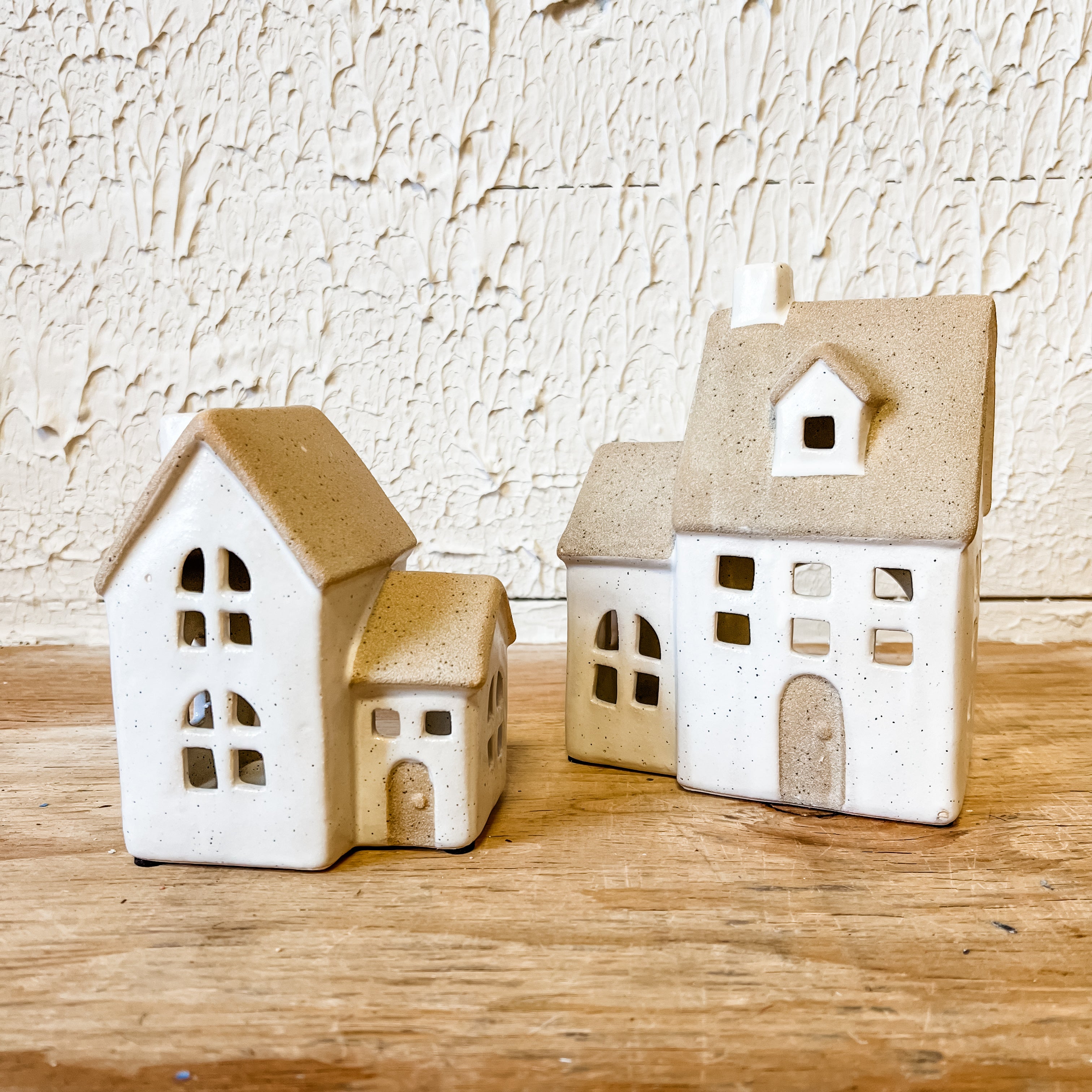 Ceramic house shaped candle holder the rustic barn ct