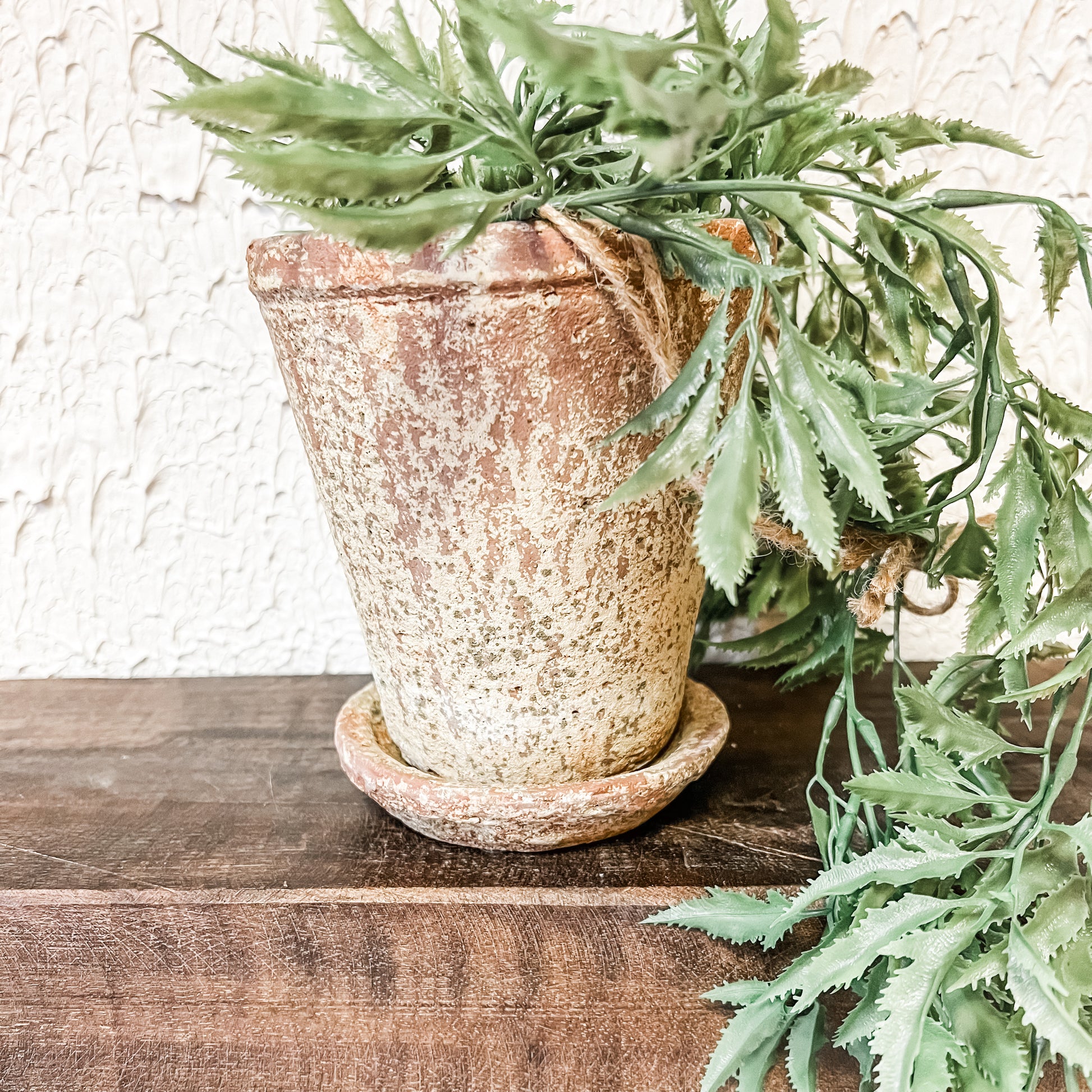 Round cement distressed finish cement pot the rustic barn ct