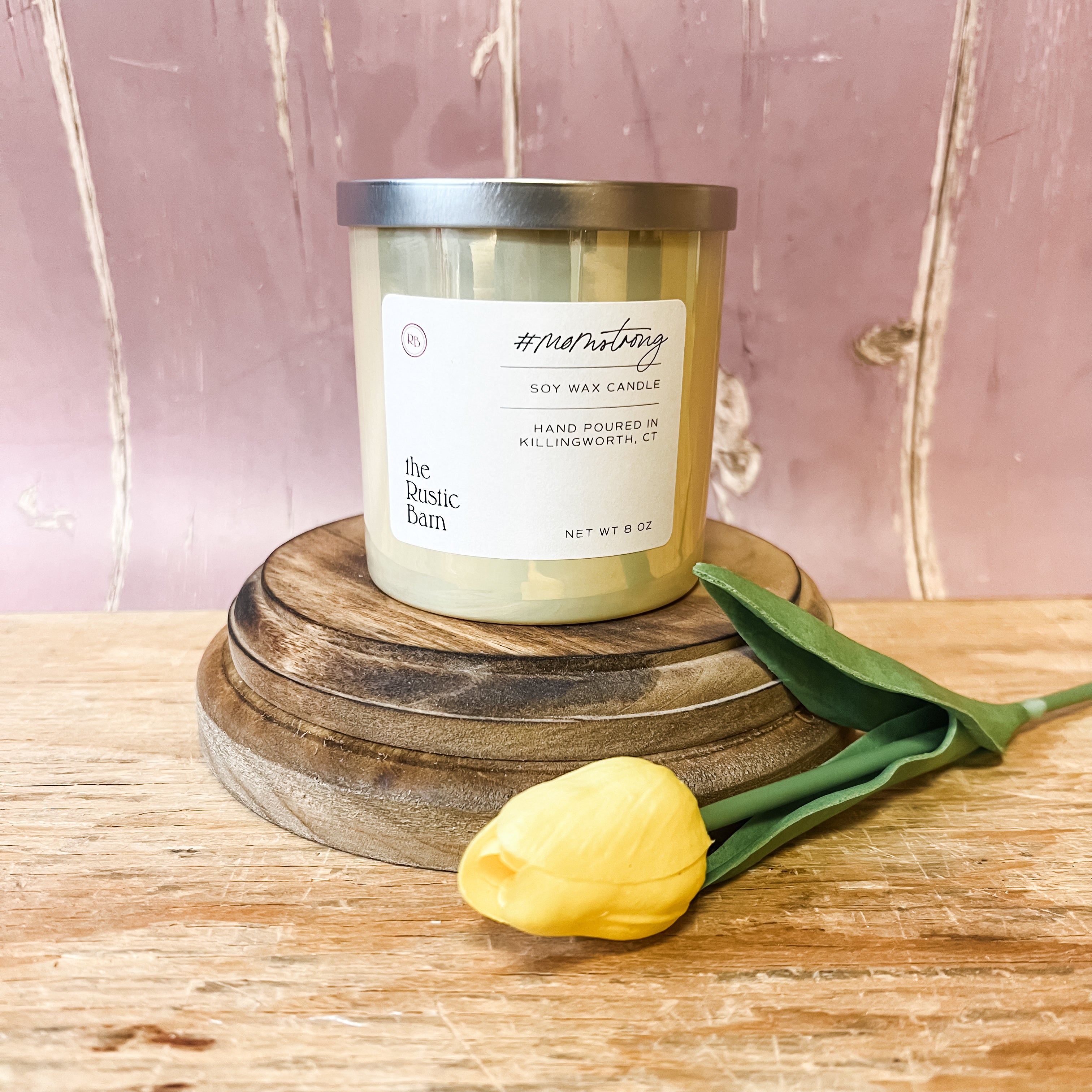 Momstrong Hand-Poured Soy Candle