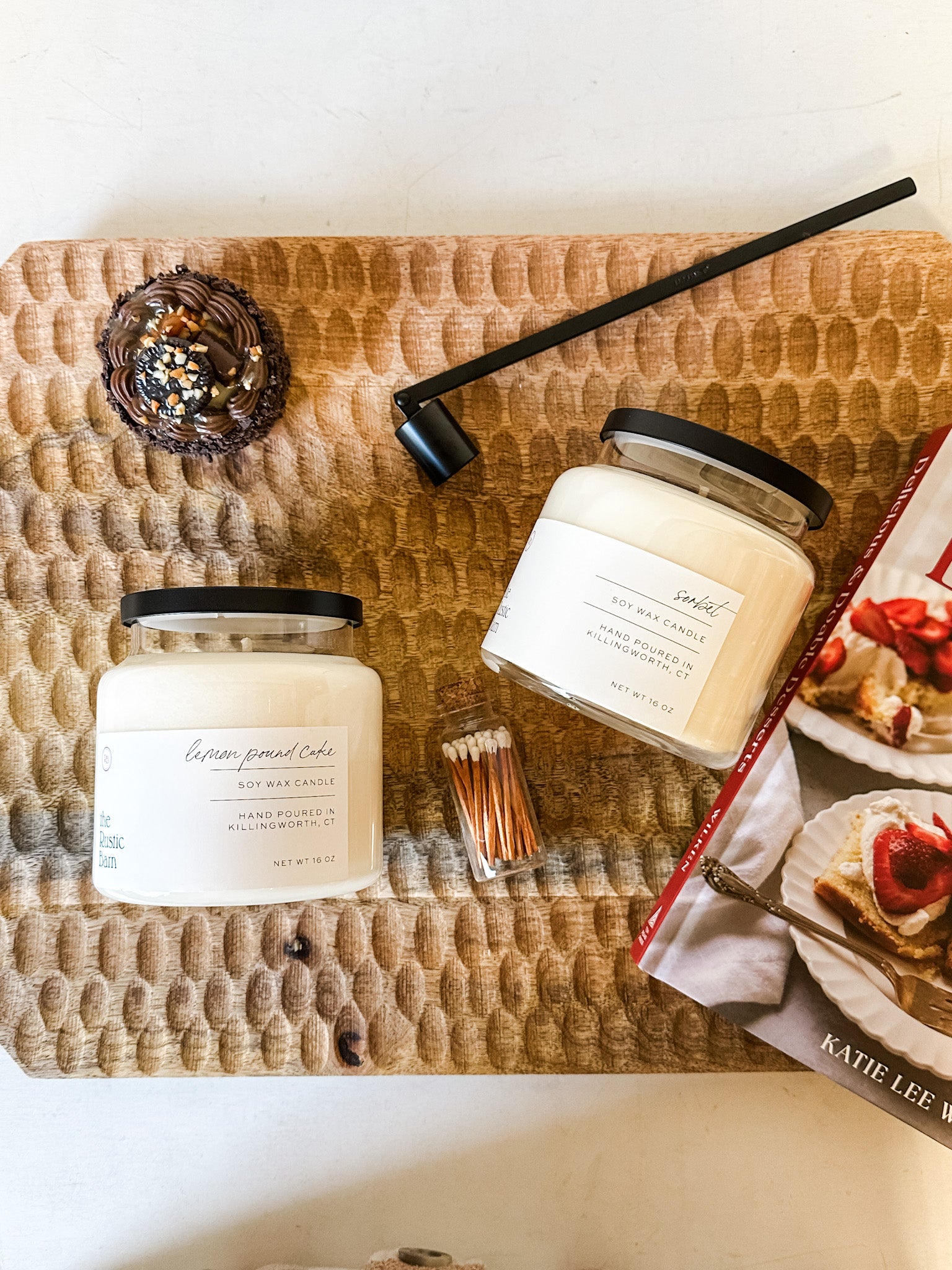 sweet indulgence candle bundle lemon pound cake and sorbet at the rustic barn in killingworth ct