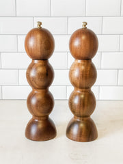 Acacia Wood Salt & Pepper Mills Set of 2 at the Rustic Barn in Killingworth, CT
