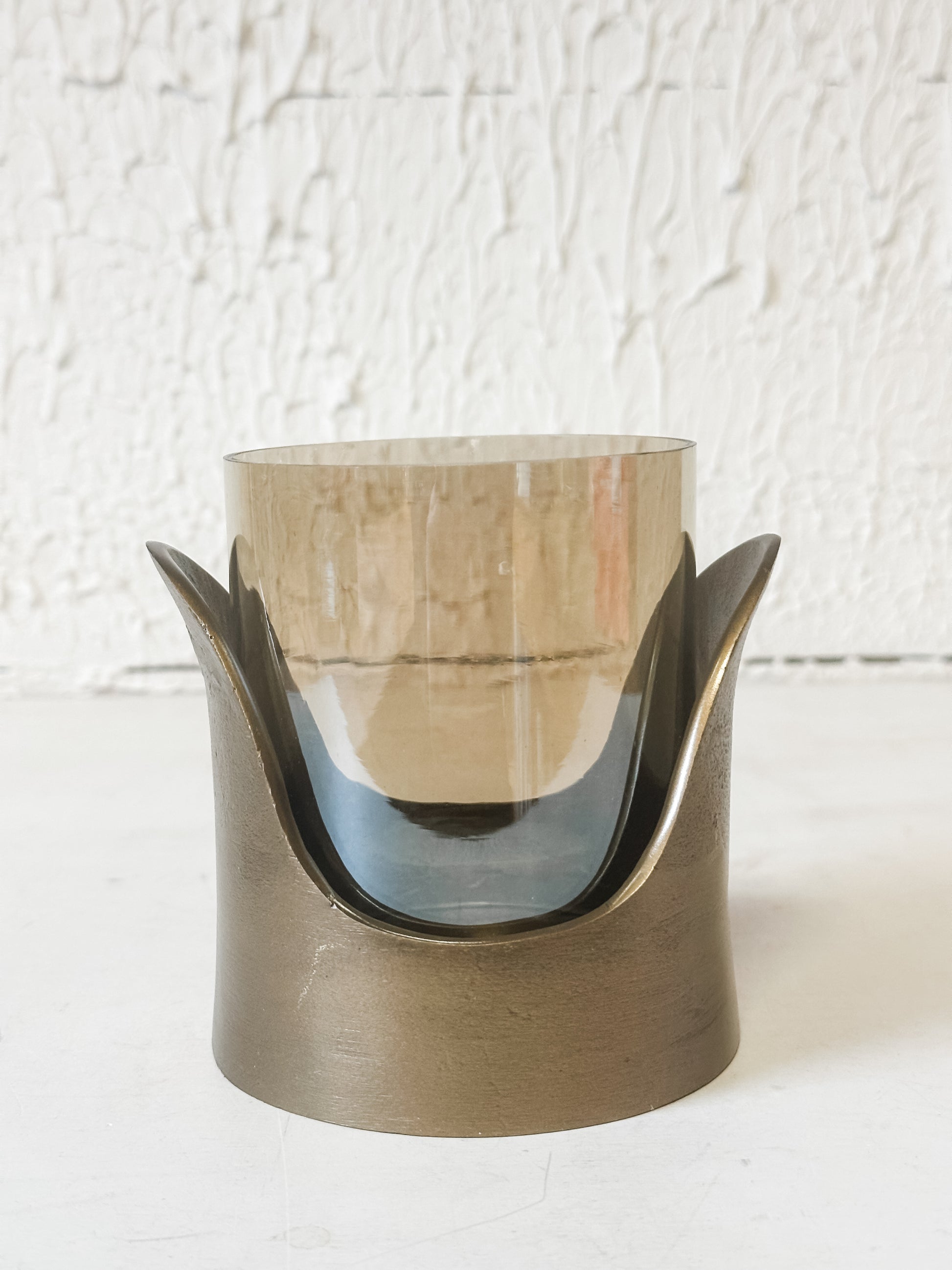 antique brass candle holder at The Rustic Barn in Killingworth, CT