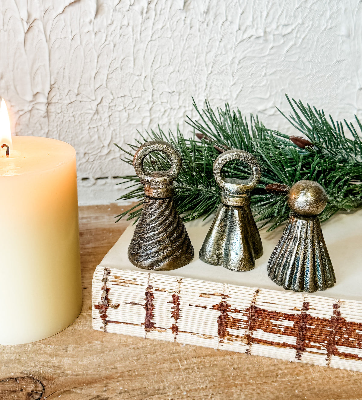 antique gold candle snuffers for the holidays three varieties available at the rustic barn in Killingworth, CT