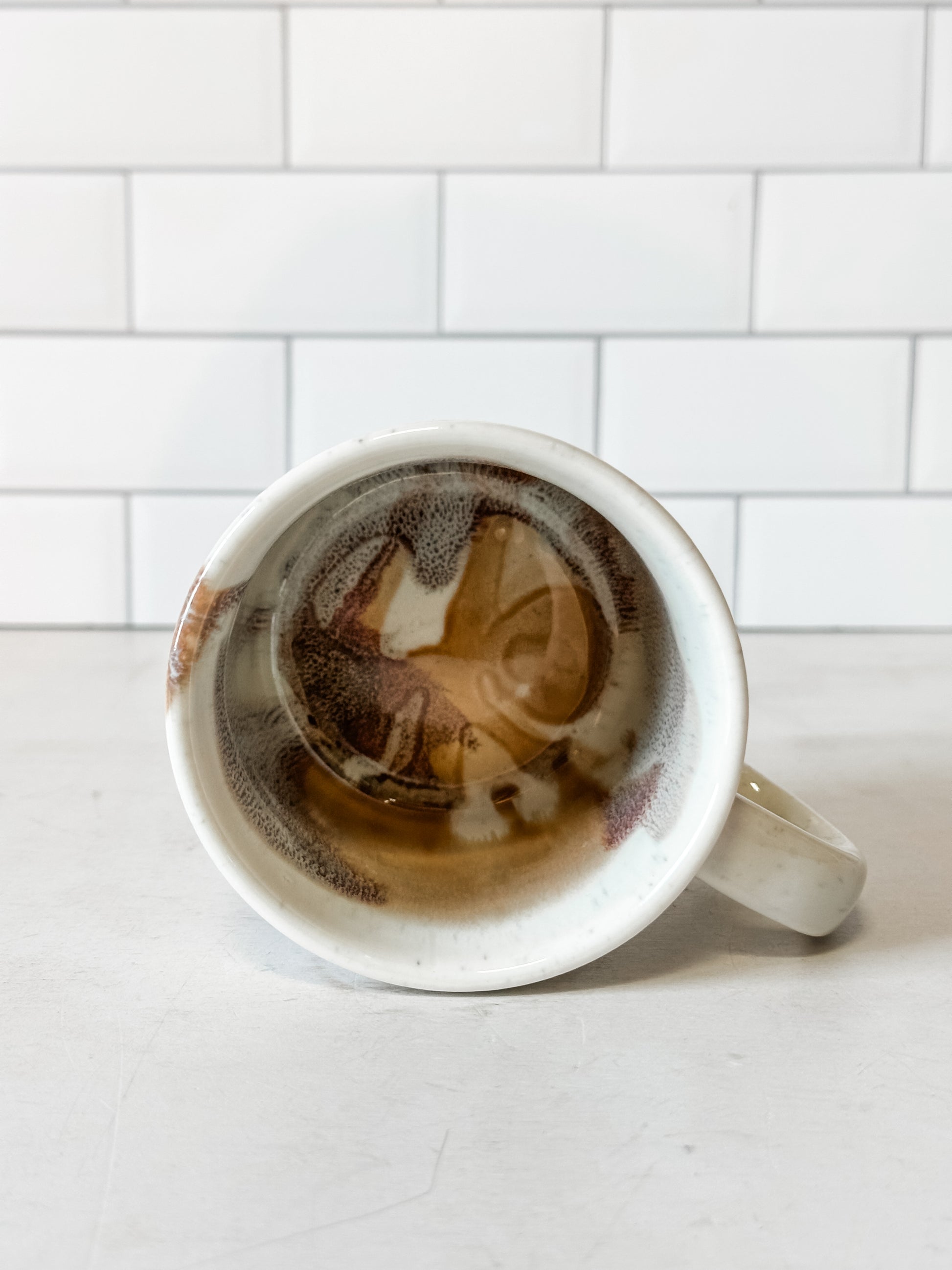 artisan reactive glaze stoneware mug at the Rustic Barn in Killingworth, CT